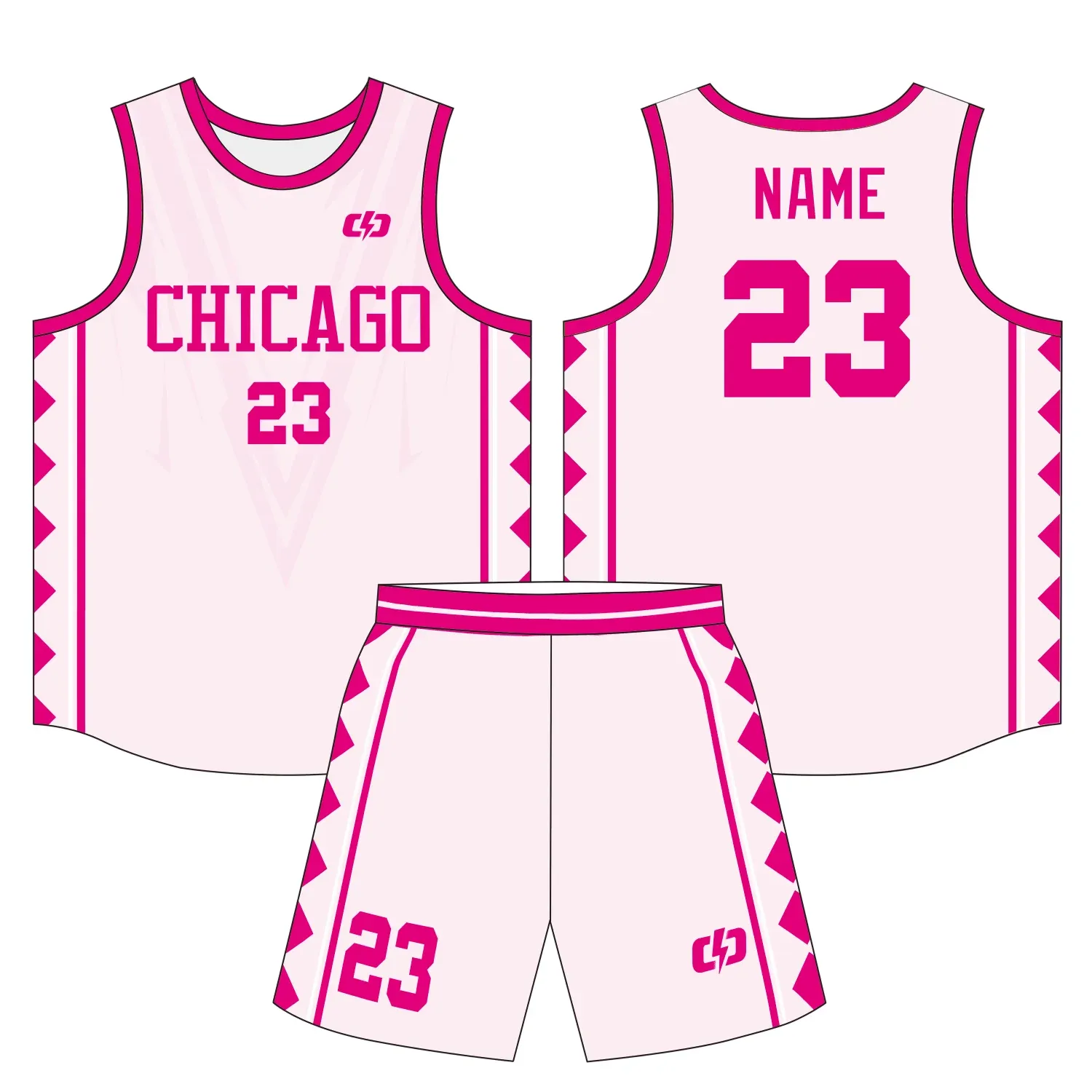 Custom basketball uniform design B37