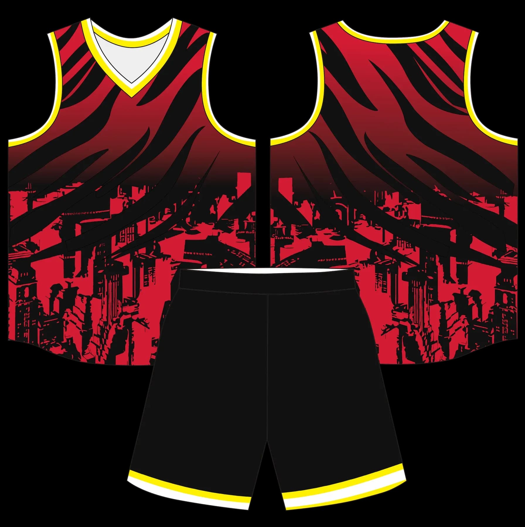 Custom basketball uniform design B92