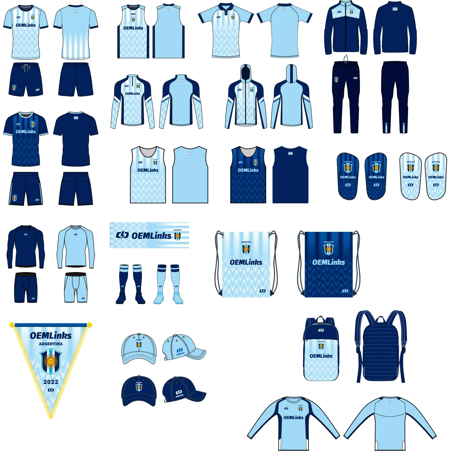 Custom soccer uniform design Z001-Z009