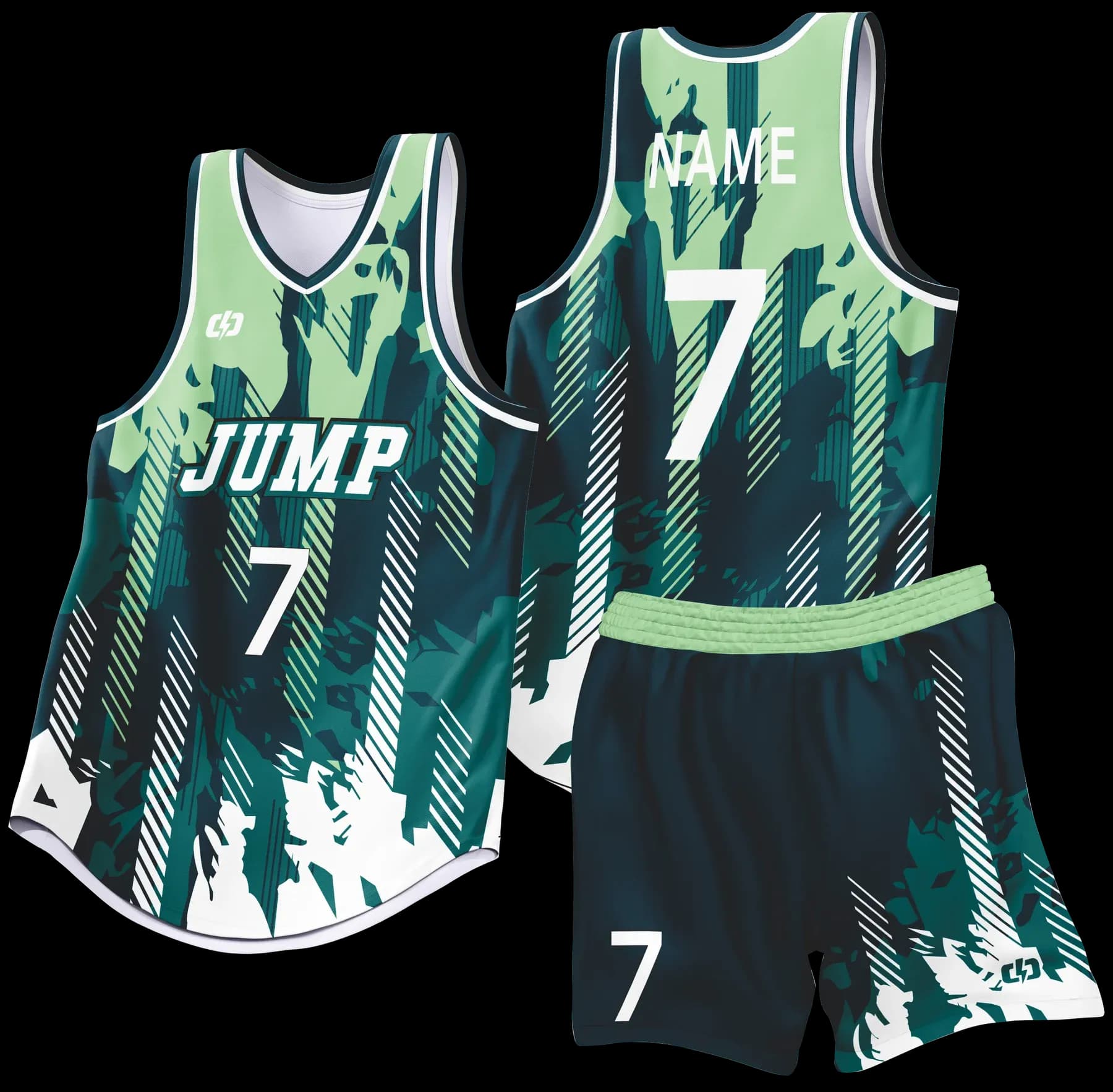 Custom basketball uniform design B96
