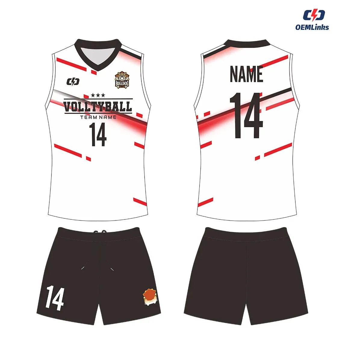Custom volleyball uniform design UW17