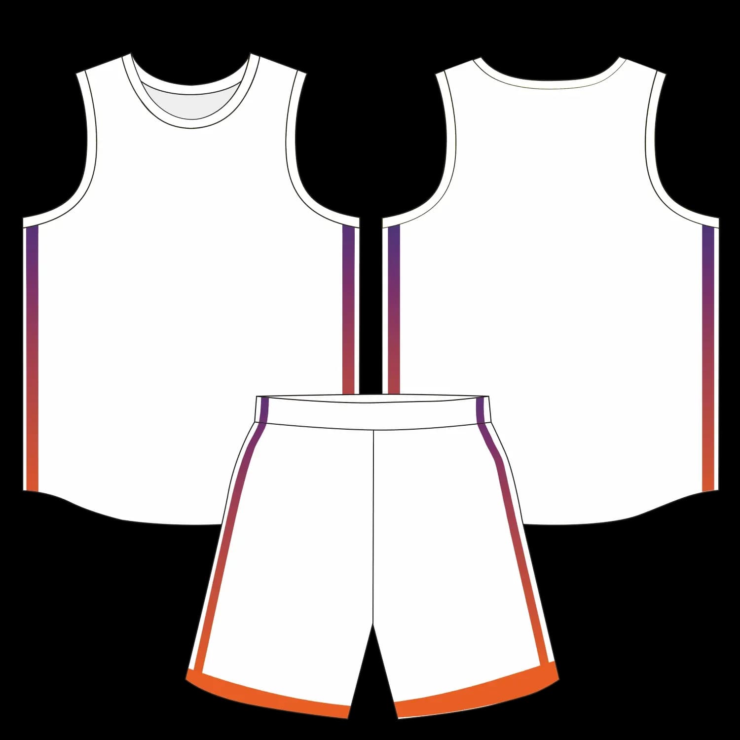 Custom basketball uniform design B10JW