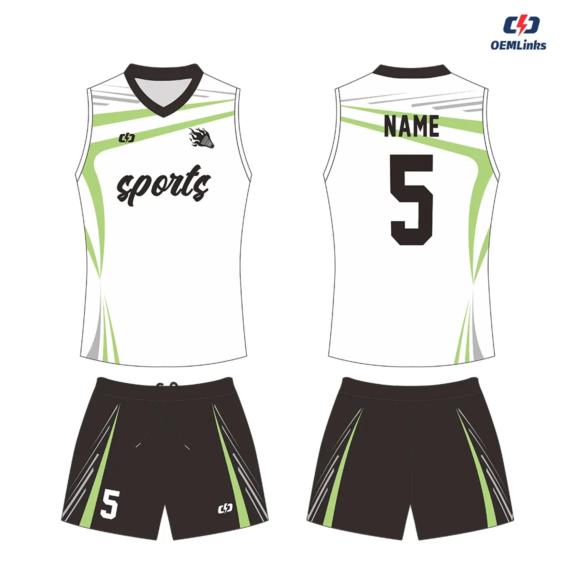 Custom volleyball uniform design UW15