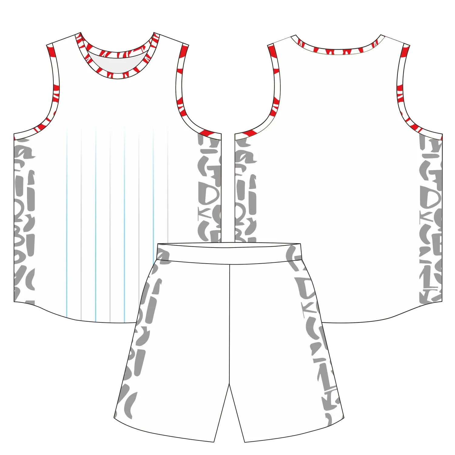 Custom basketball uniform design B63