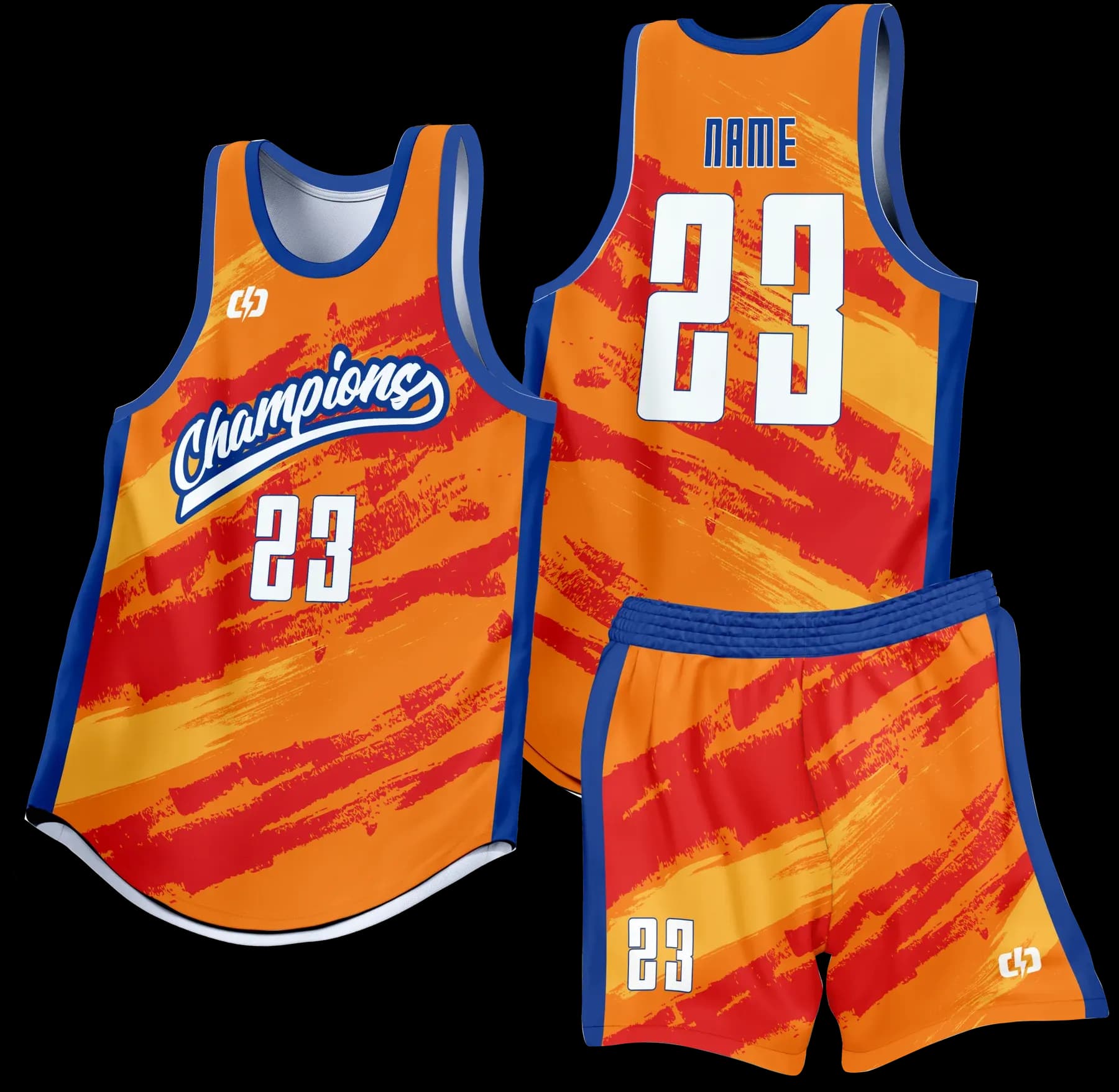 Custom basketball uniform design B73