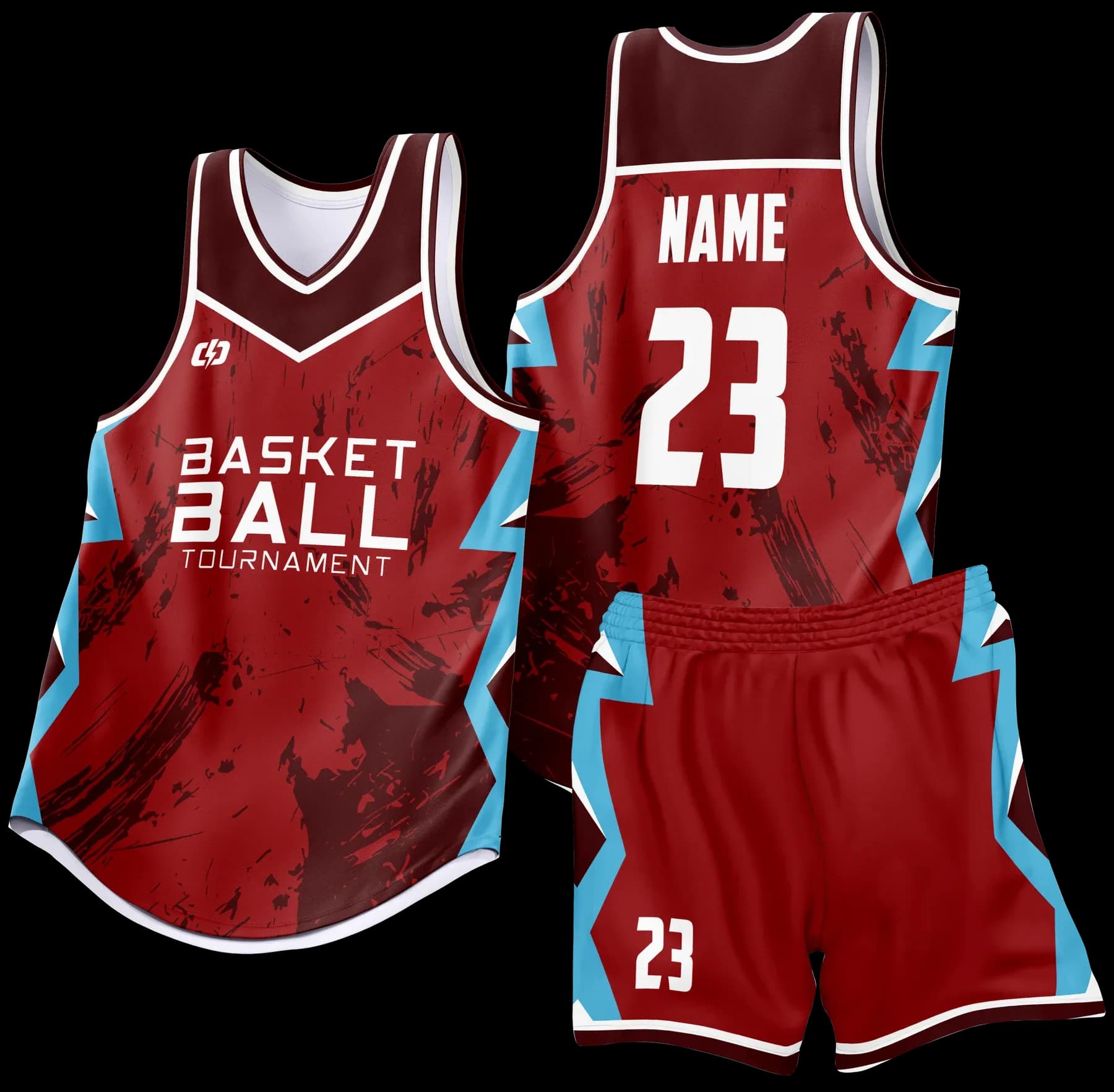 Custom basketball uniform design B90