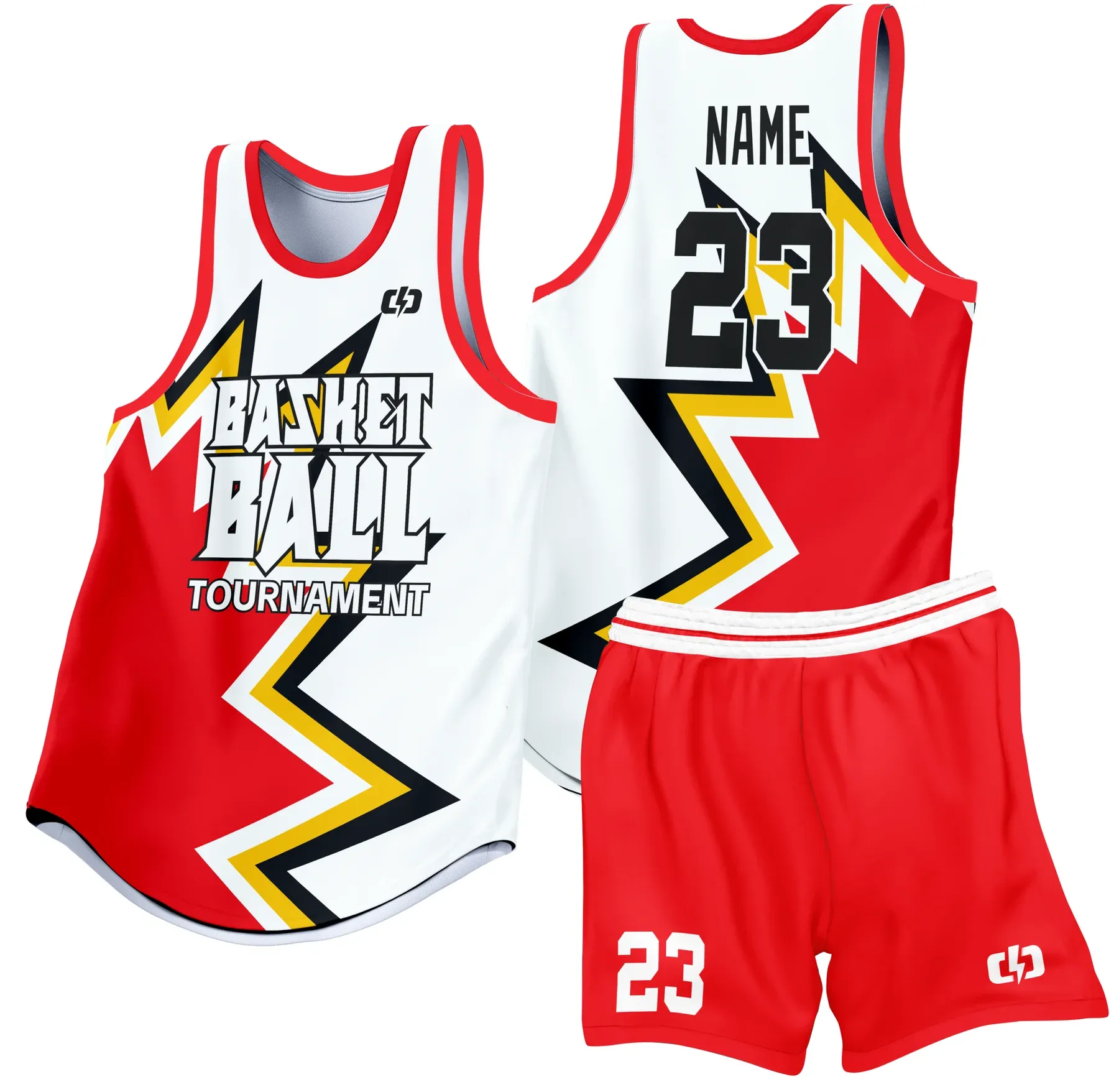 Custom basketball uniform design B46