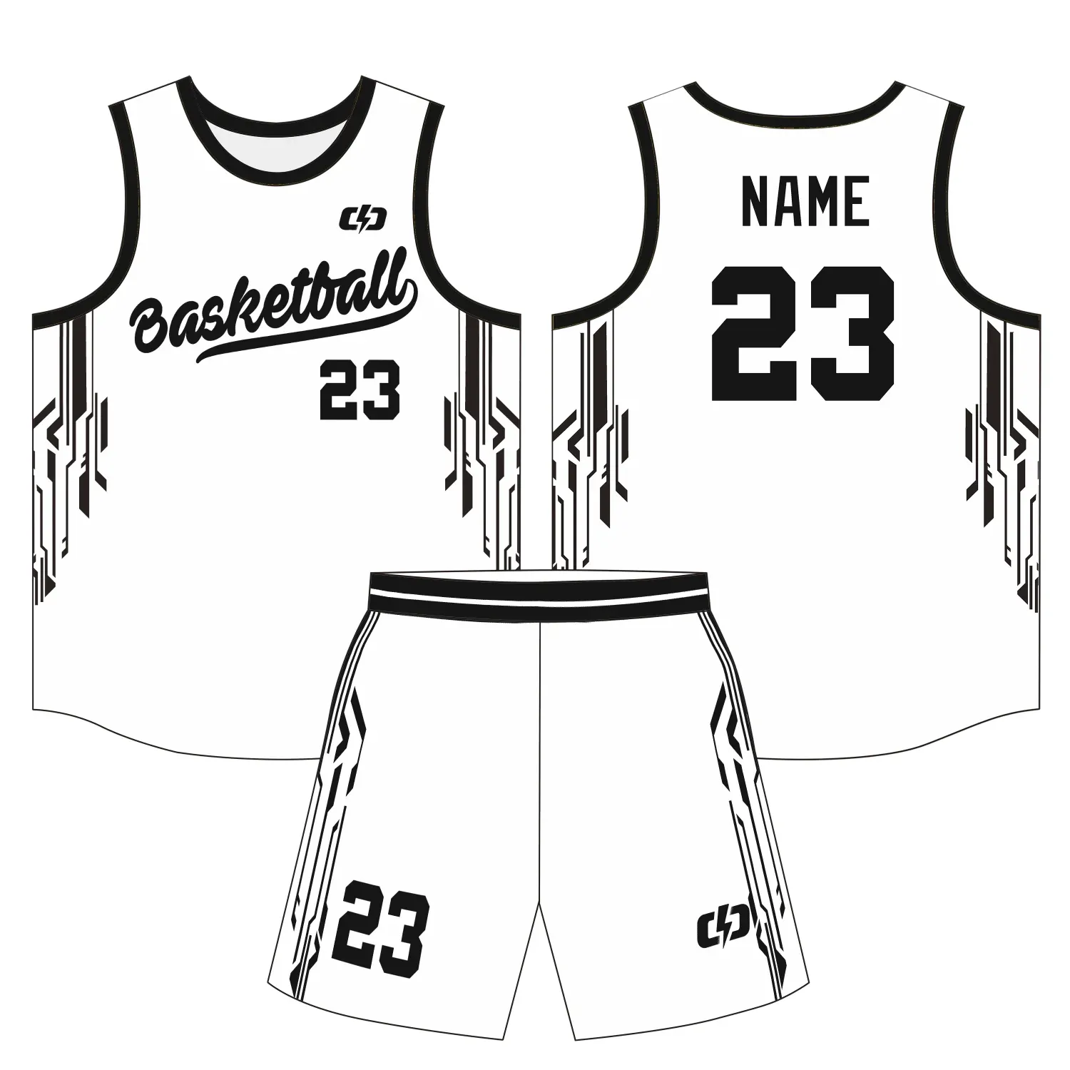 Custom basketball uniform design B42