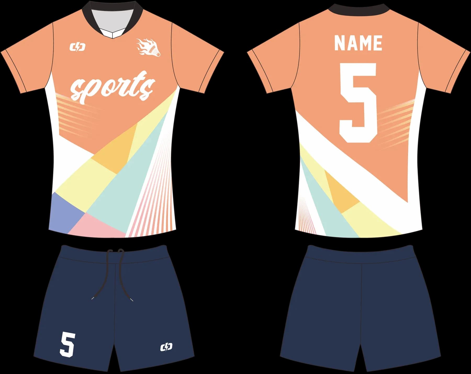 Custom volleyball uniform design UP32