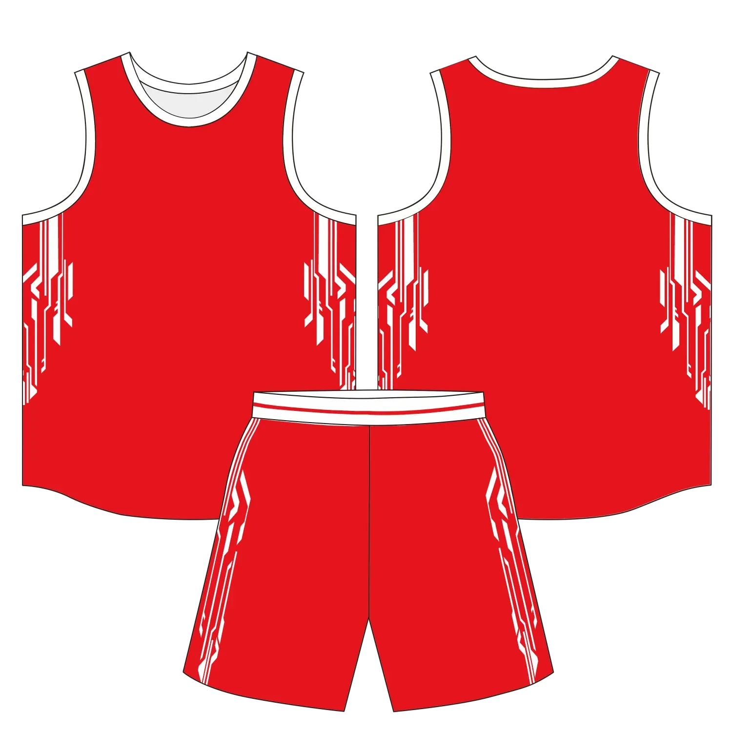 Custom basketball uniform design B42