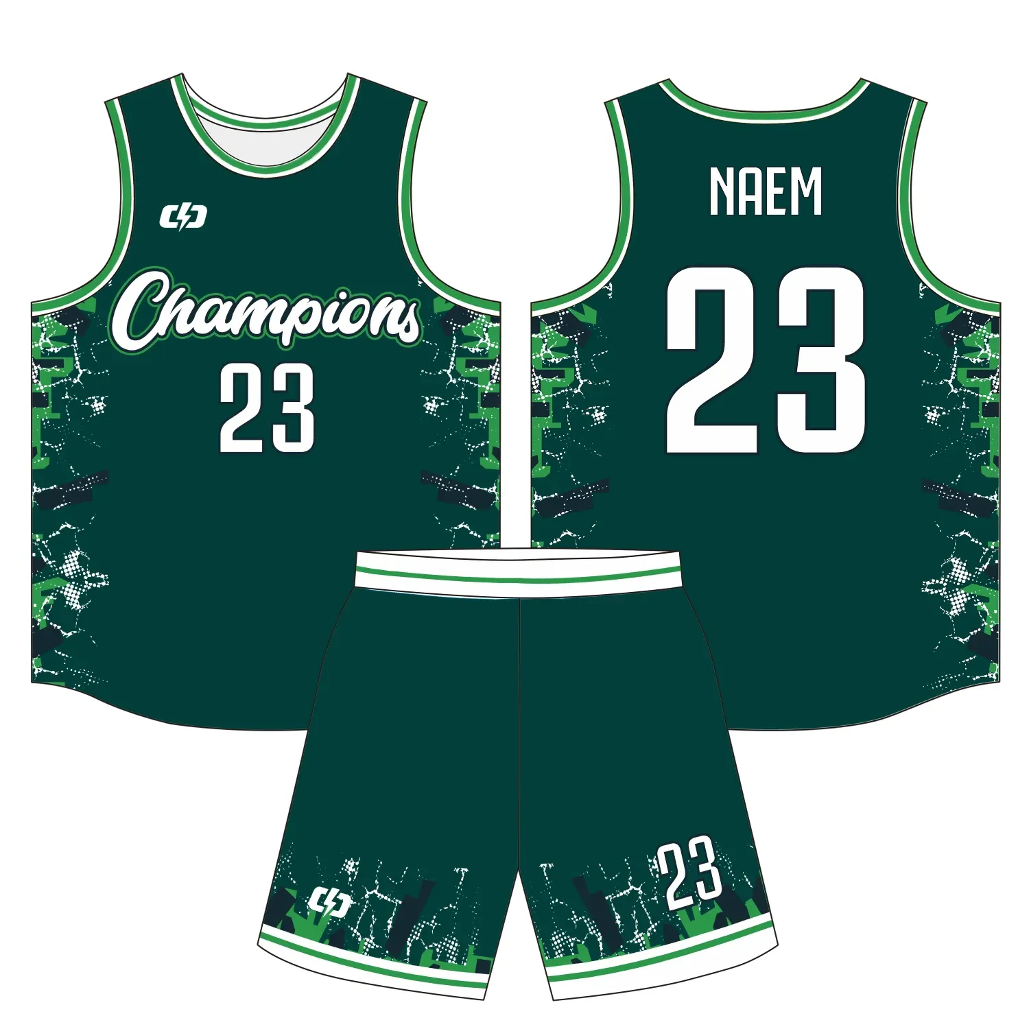 Custom basketball uniform design B70
