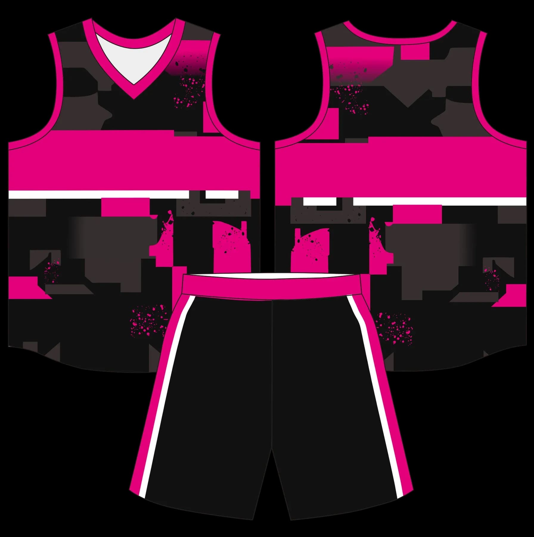 Custom basketball uniform design B87