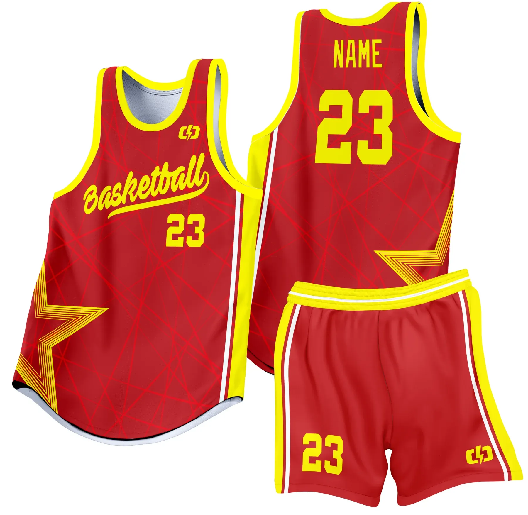 Custom basketball uniform design B44