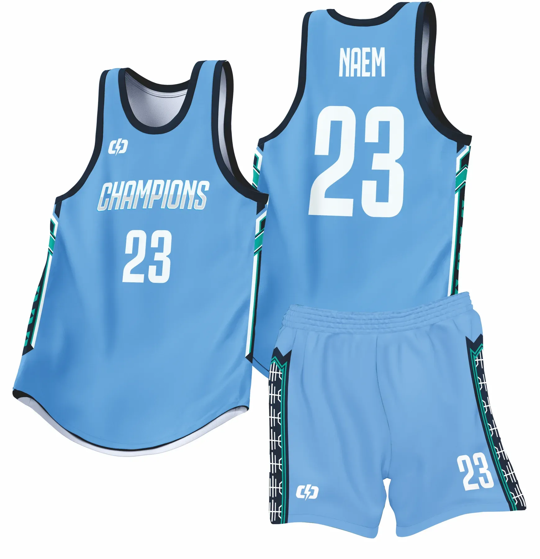 Custom basketball uniform design B68