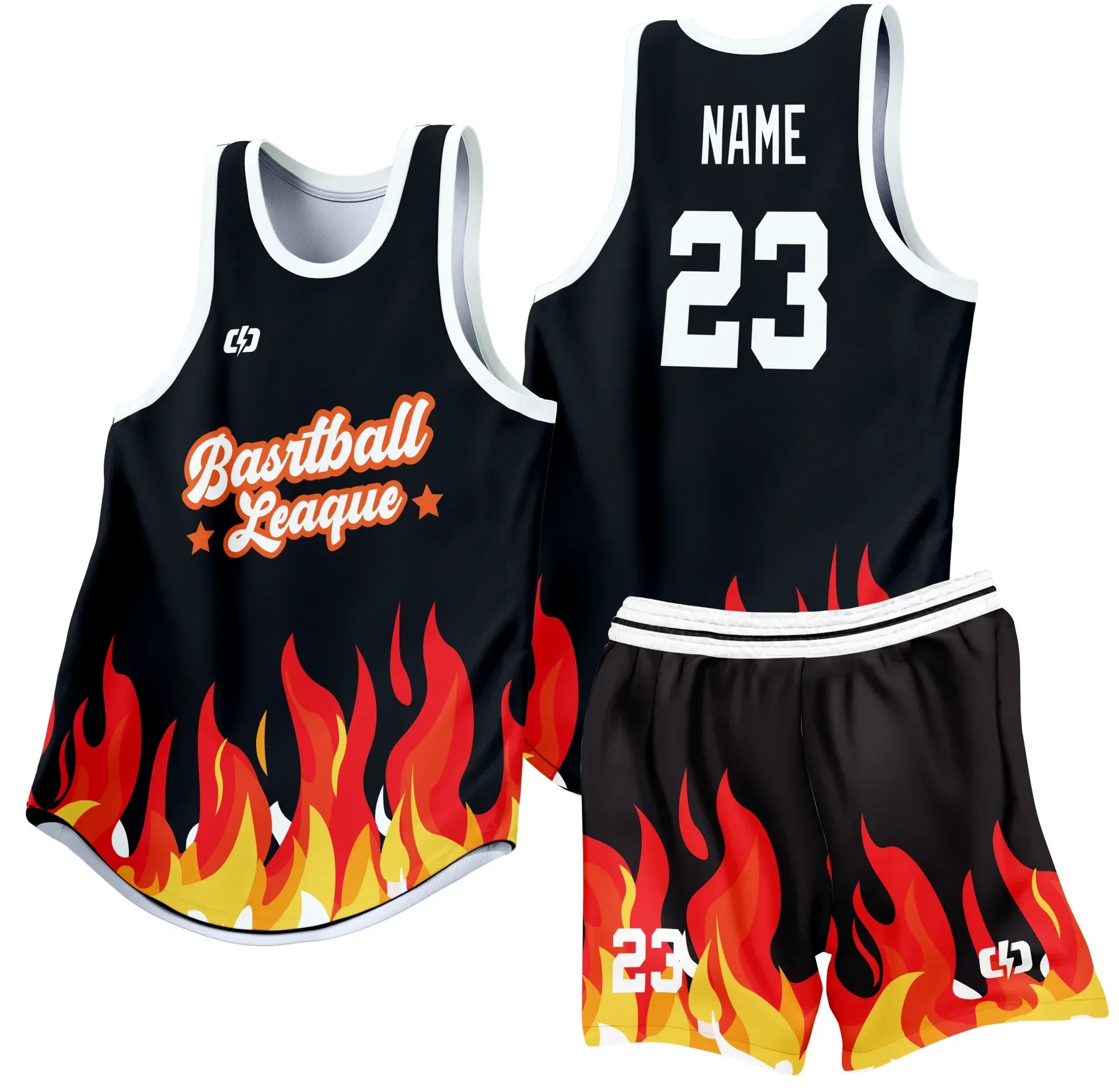 Custom basketball uniform design B29