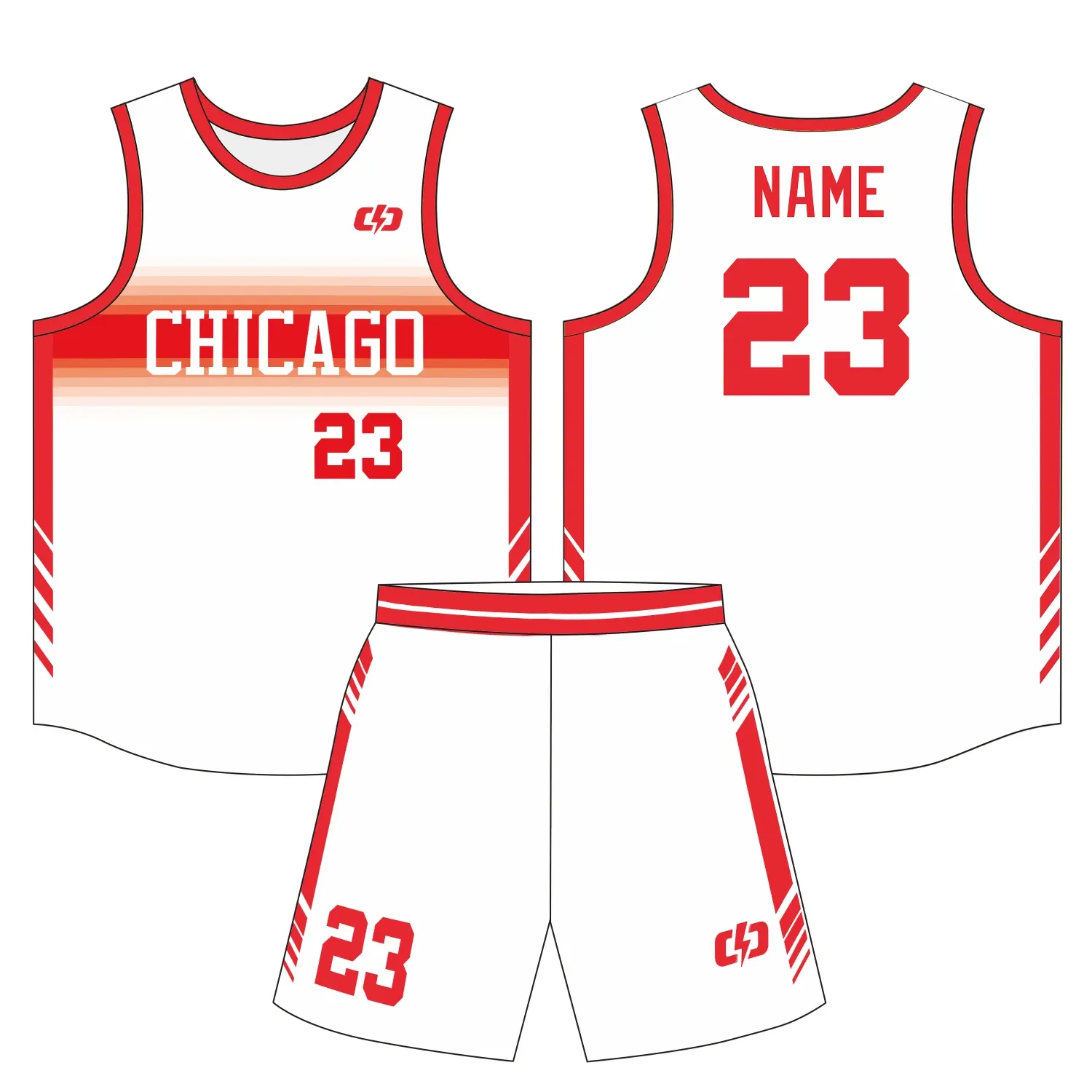 Custom basketball uniform design B36