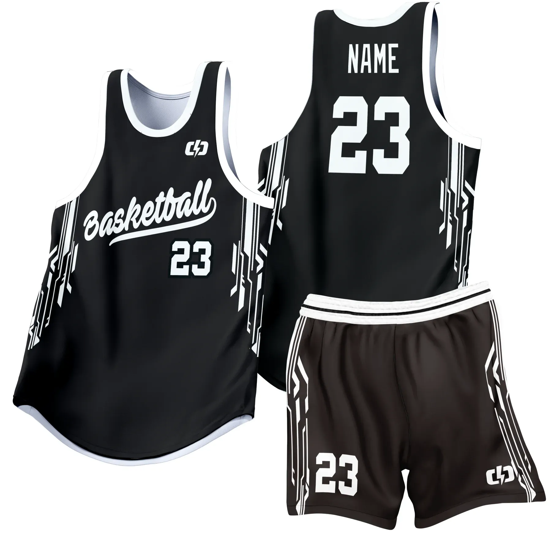 Custom basketball uniform design B42