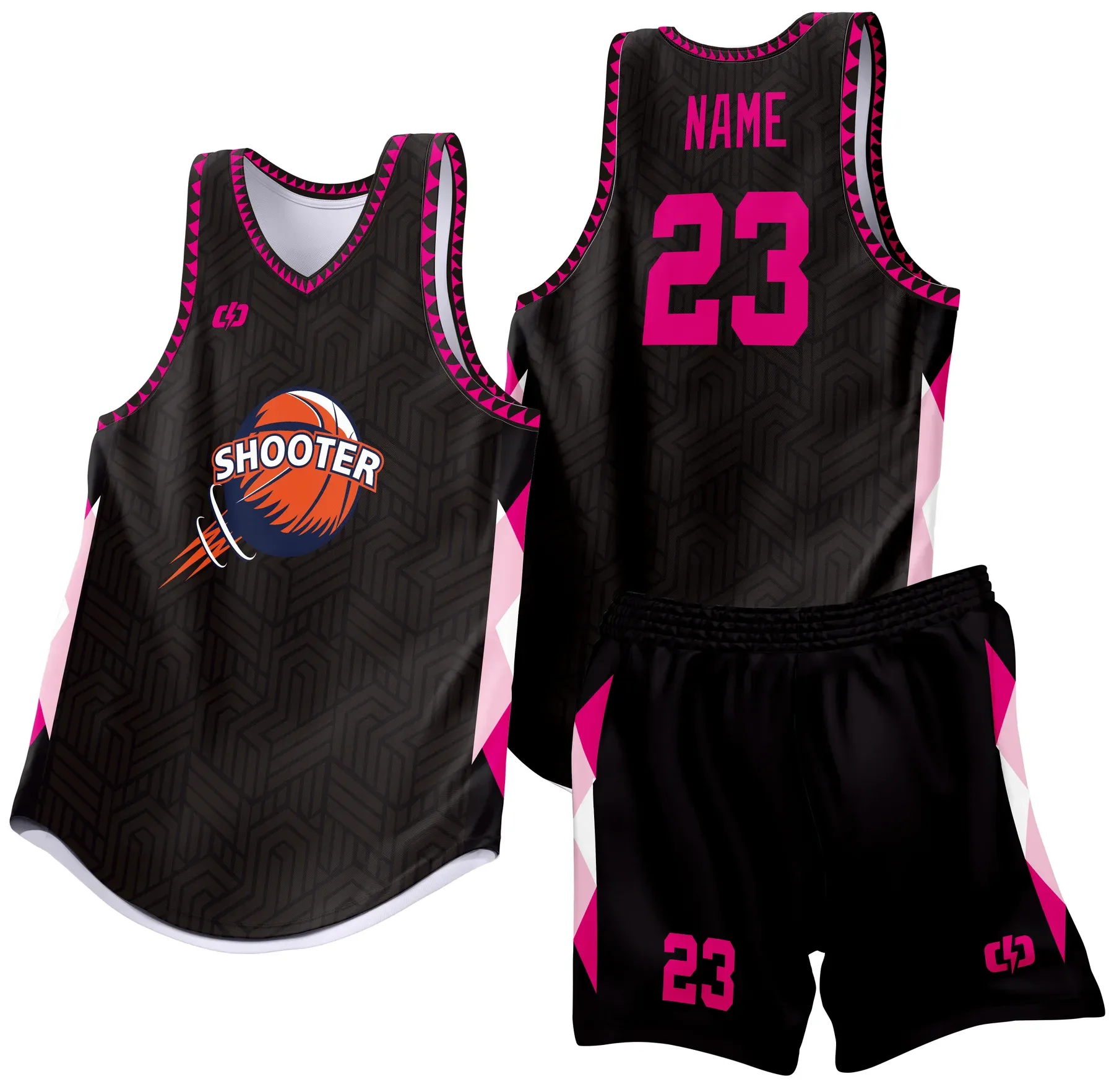 Custom basketball uniform design B31