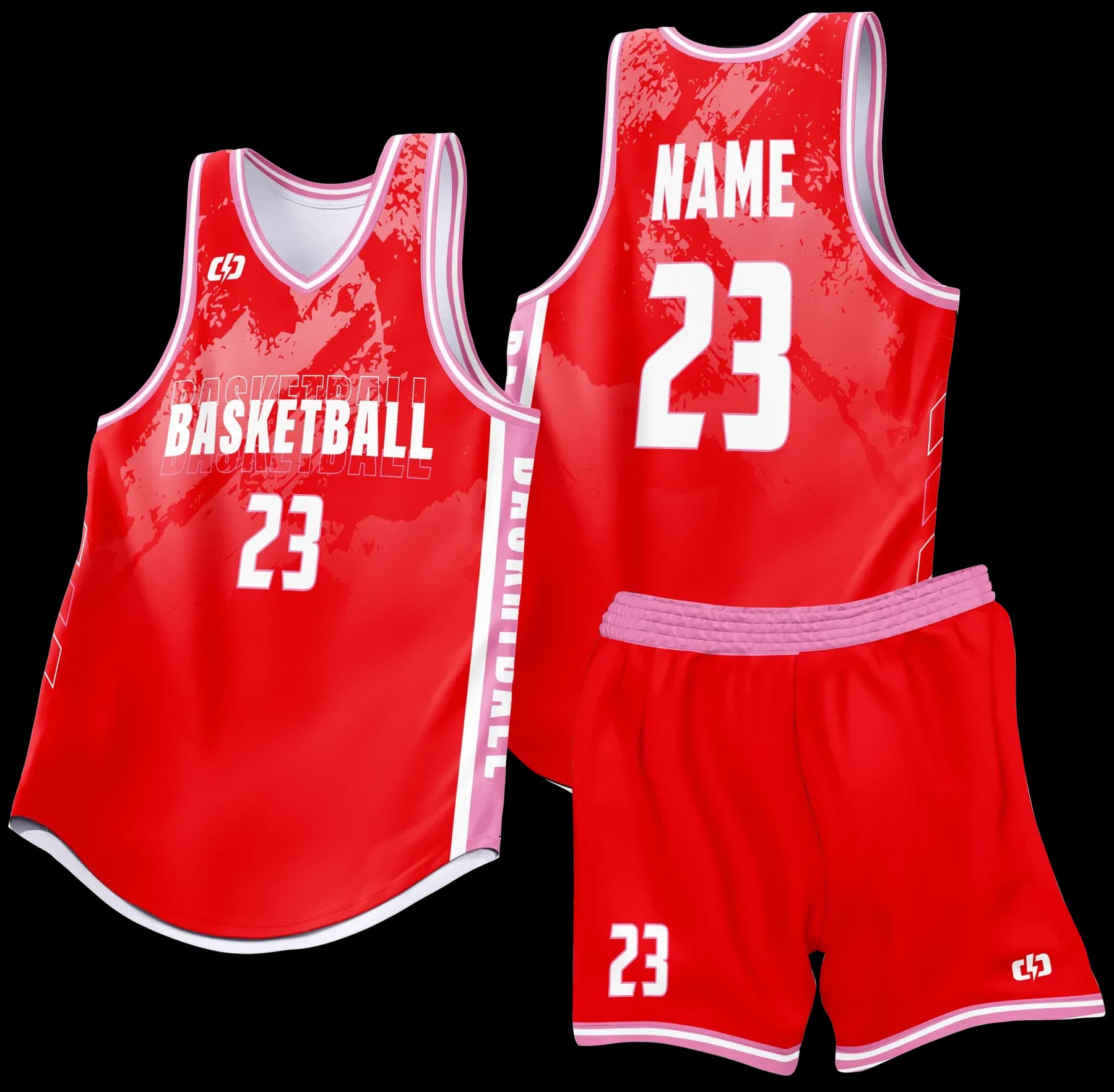 Custom basketball uniform design B79