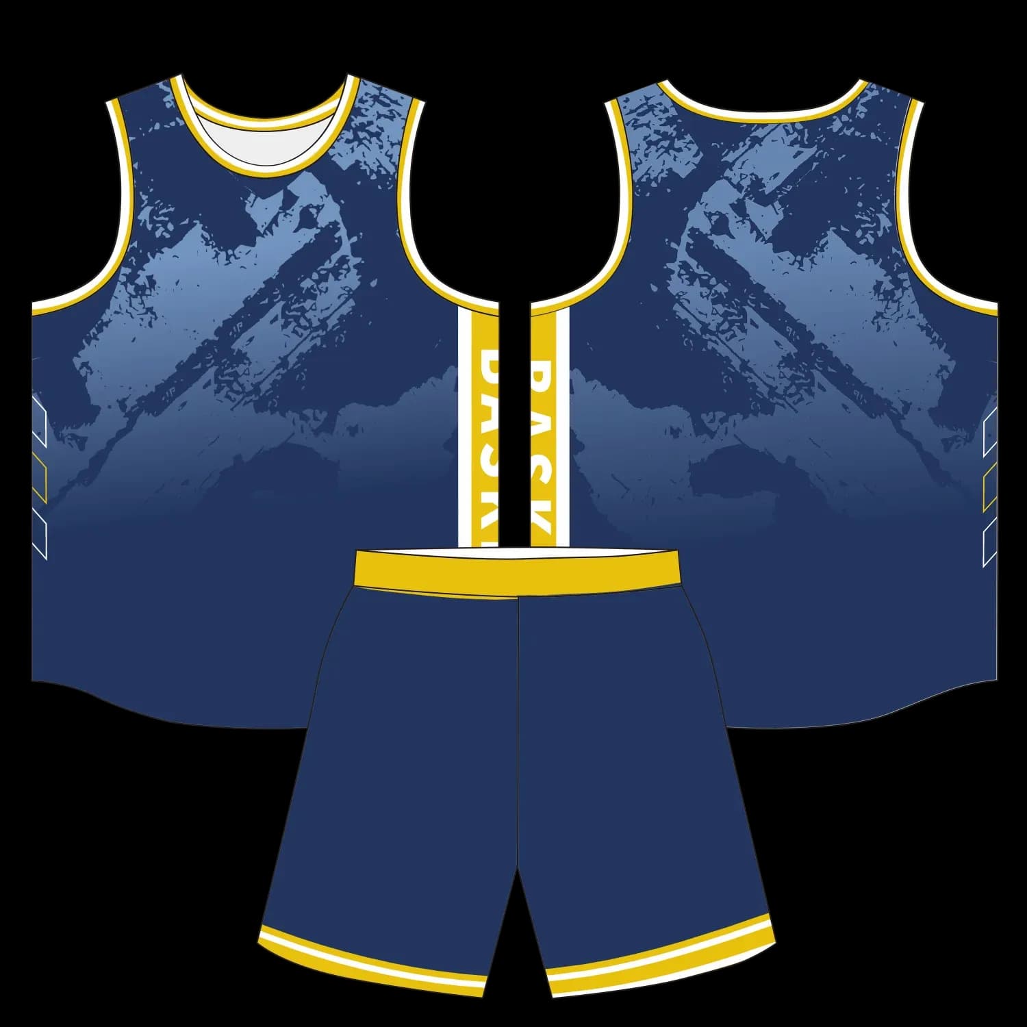 Custom basketball uniform design B79