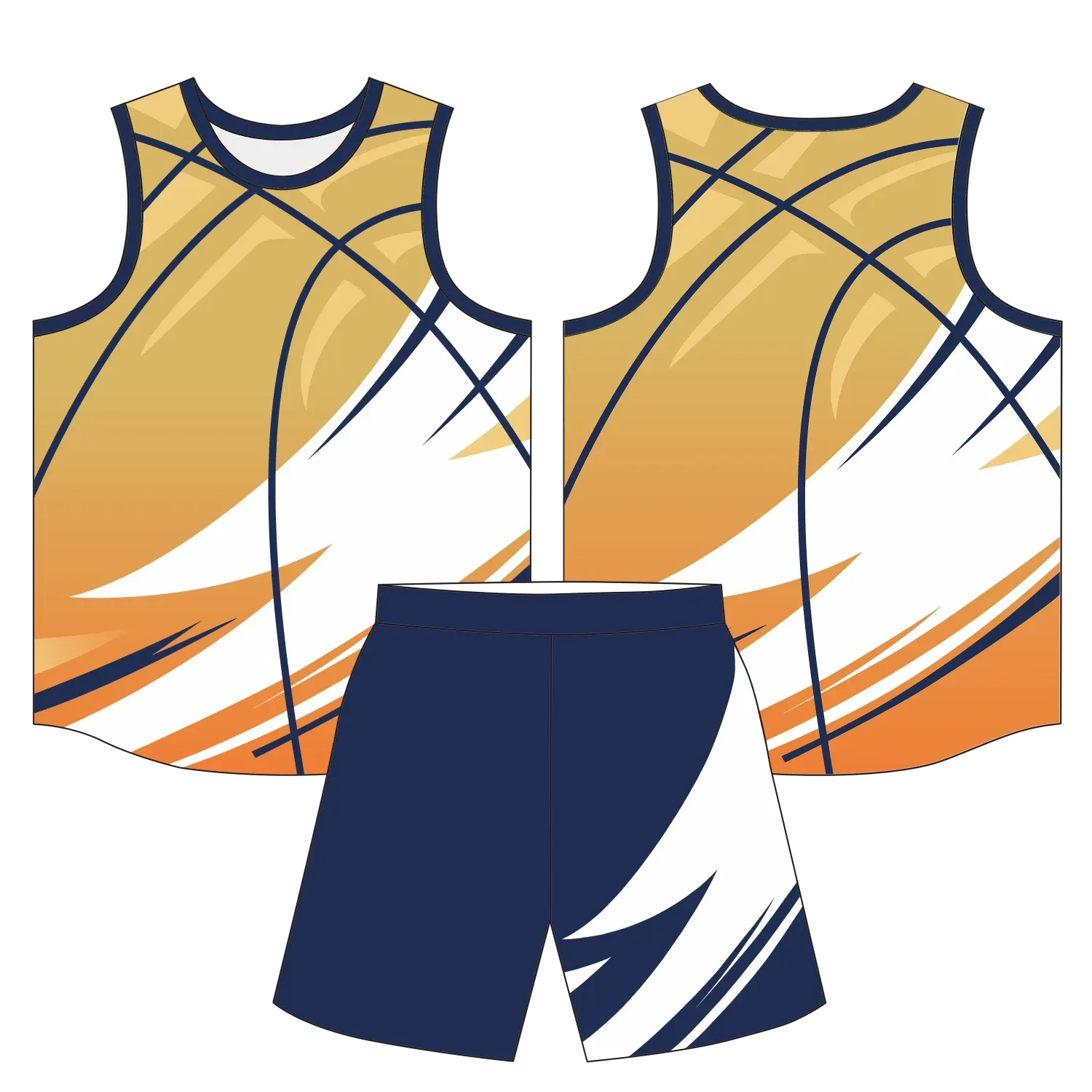 Custom basketball uniform design B65