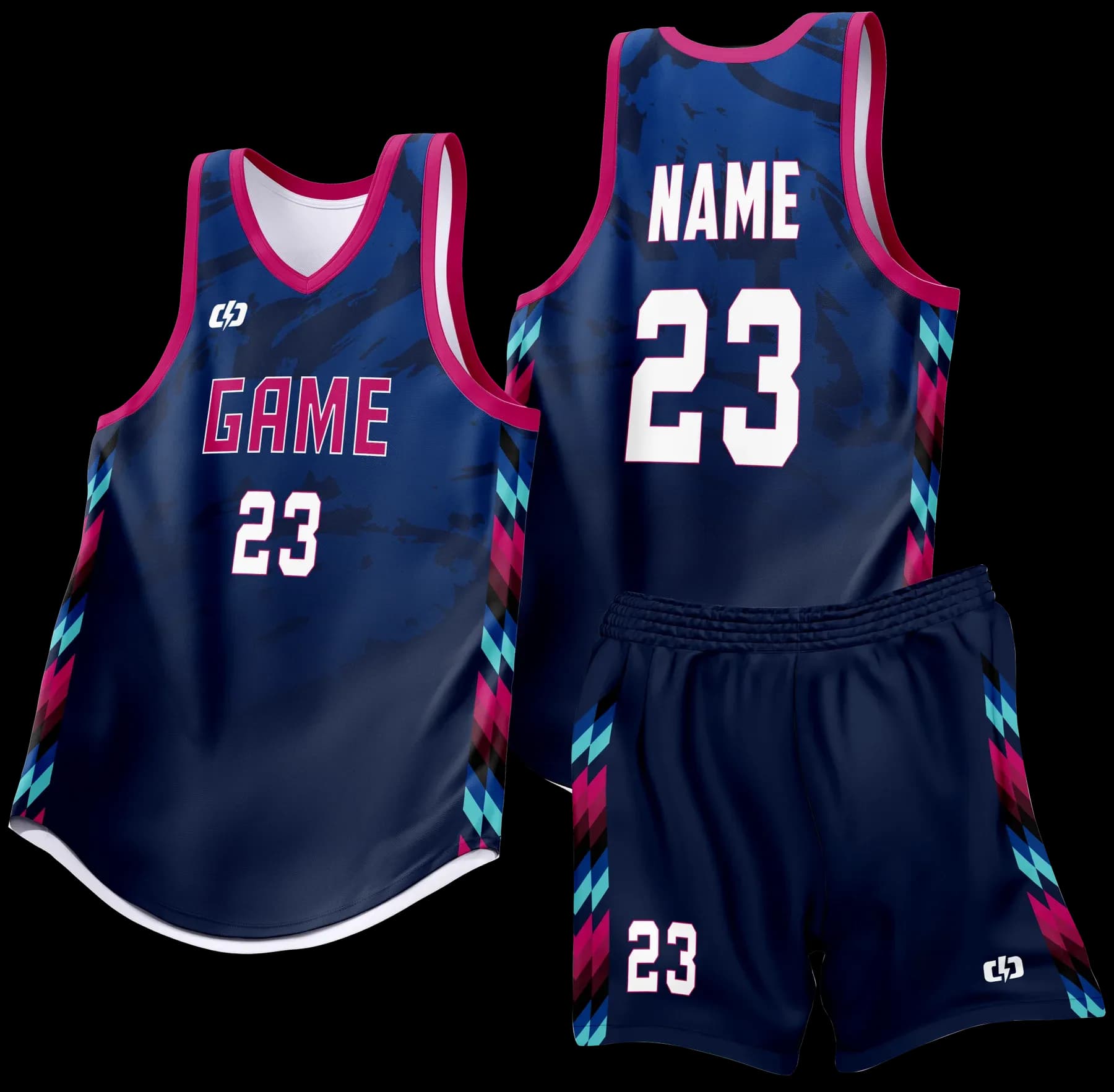 Custom basketball uniform design B93