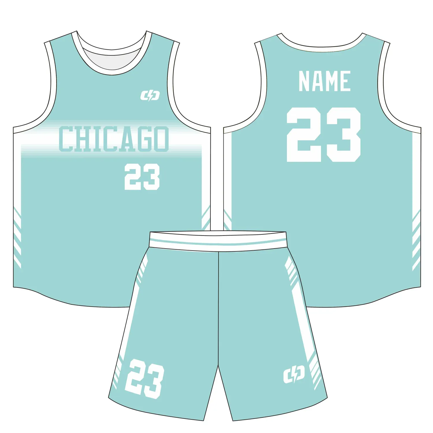 Custom basketball uniform design B36