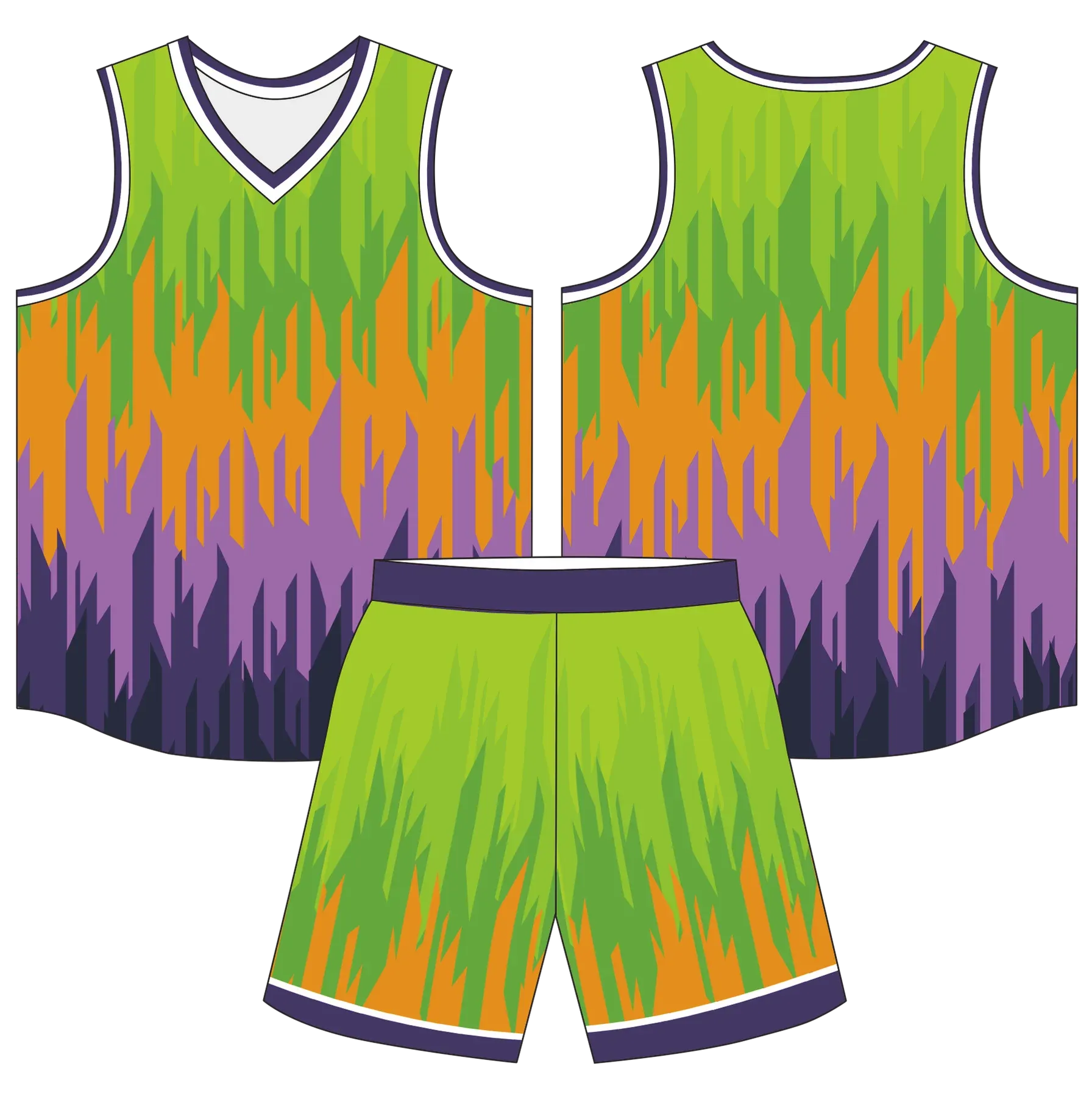 Custom basketball uniform design B89