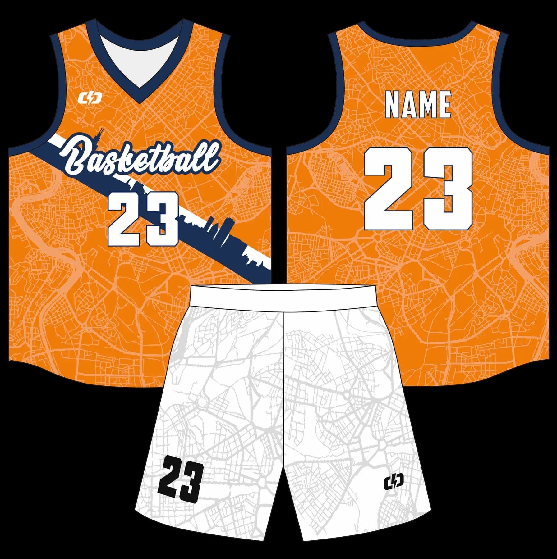 Custom basketball uniform design B82