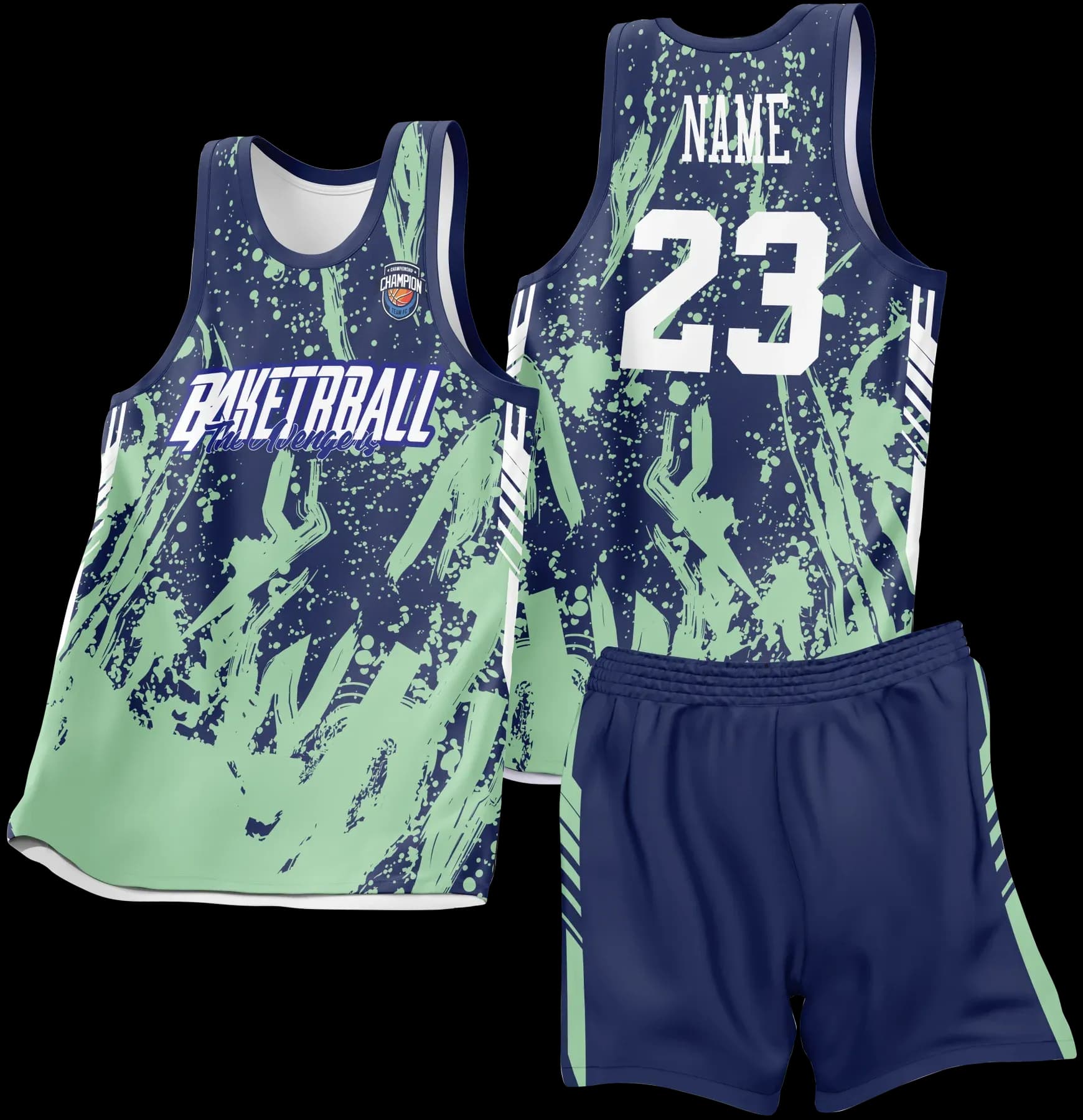 Custom basketball uniform design B18JW