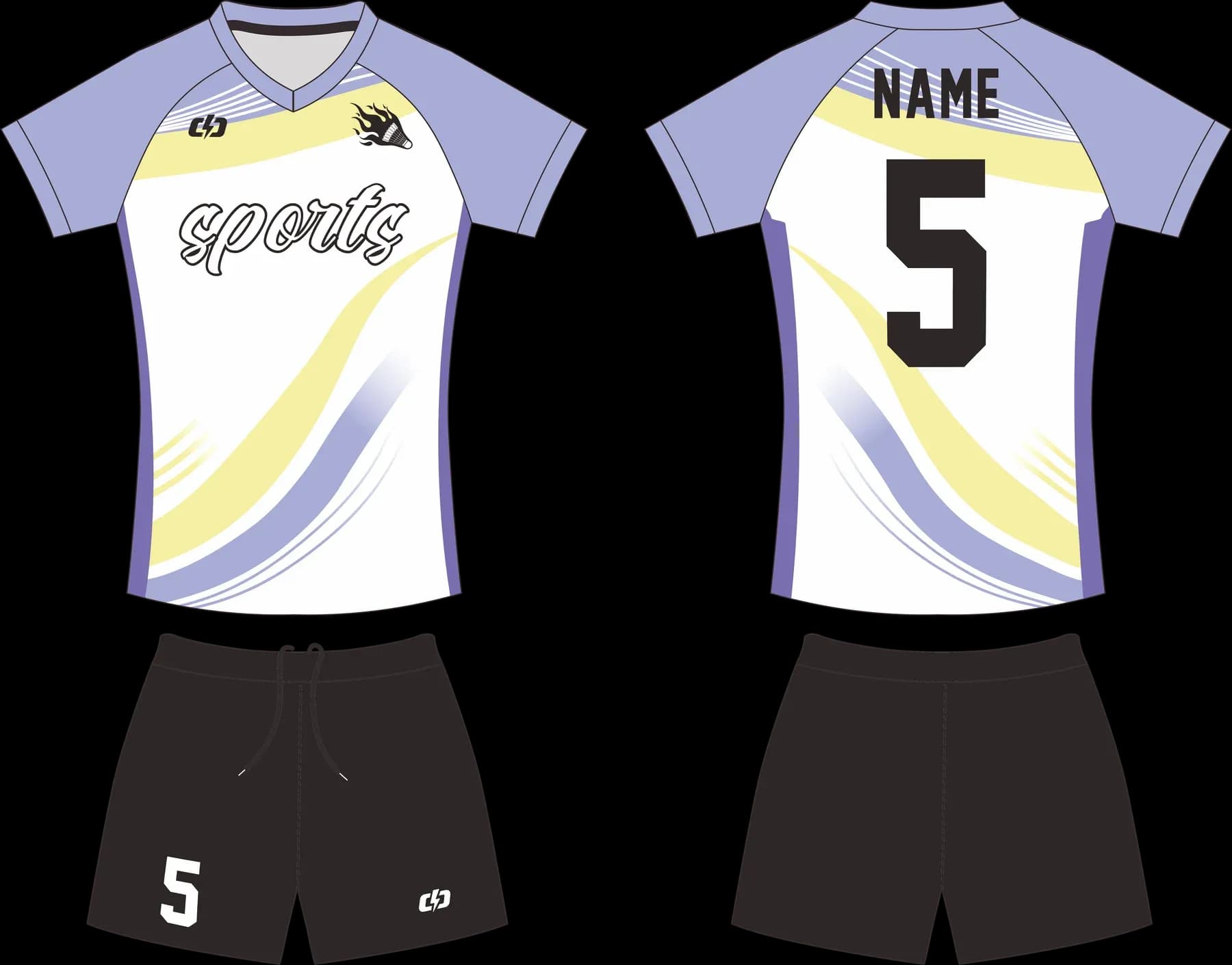 Custom volleyball uniform design UC11