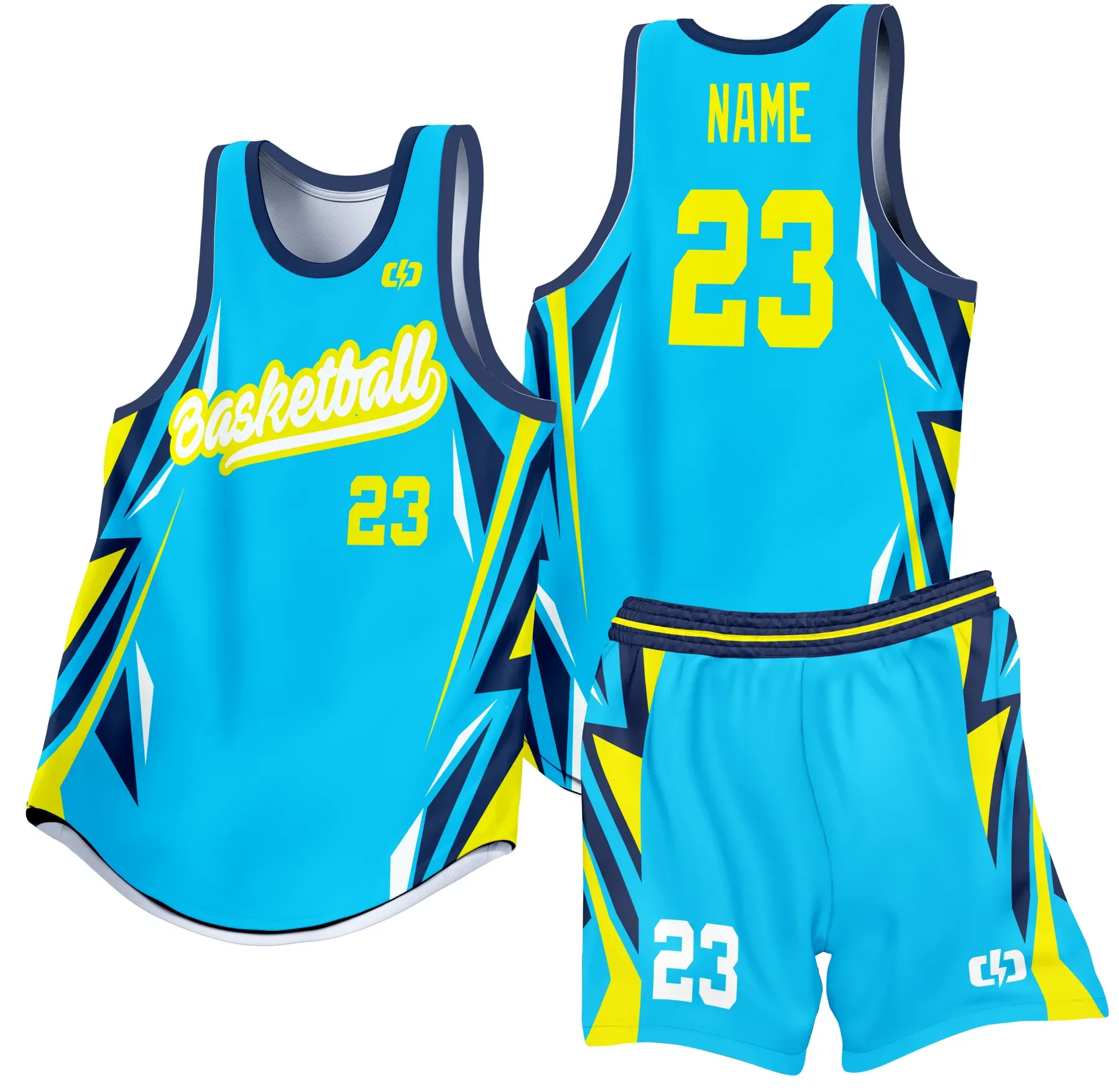Custom basketball uniform design B41