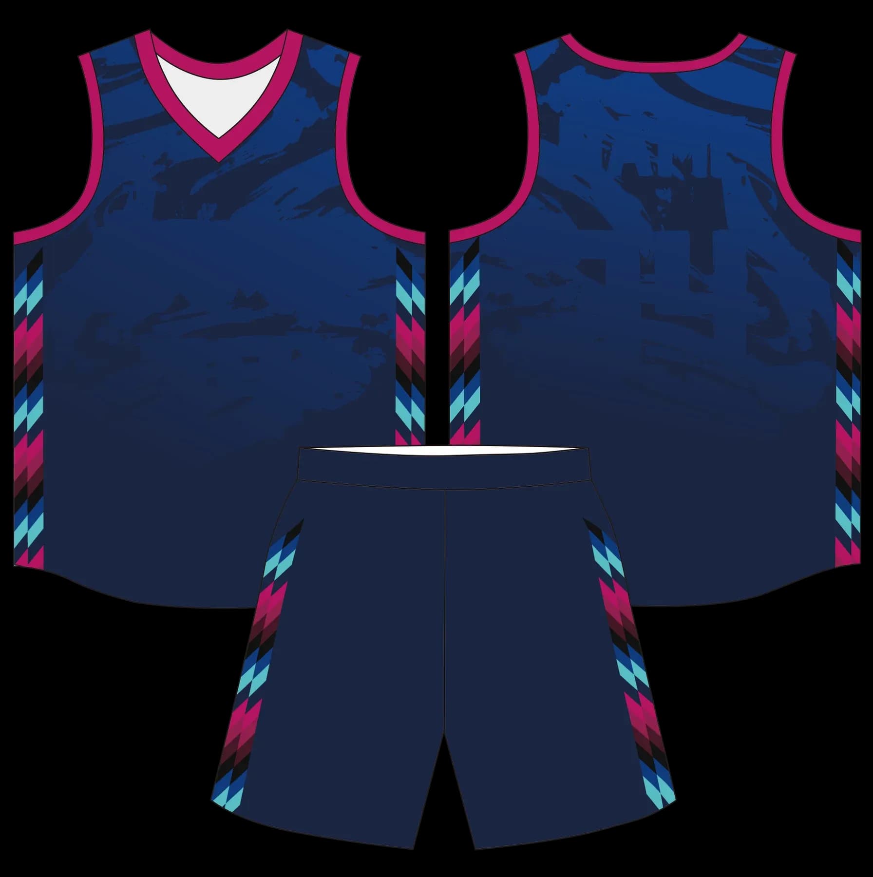 Custom basketball uniform design B93