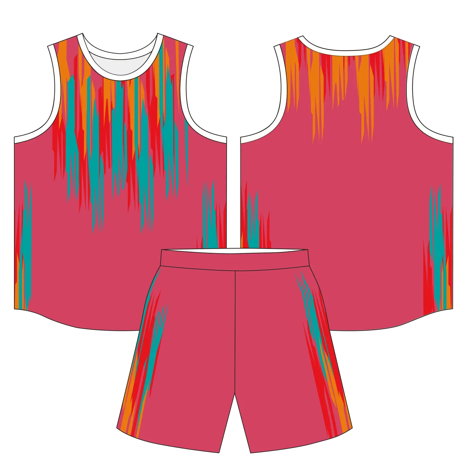 Custom basketball uniform design B67