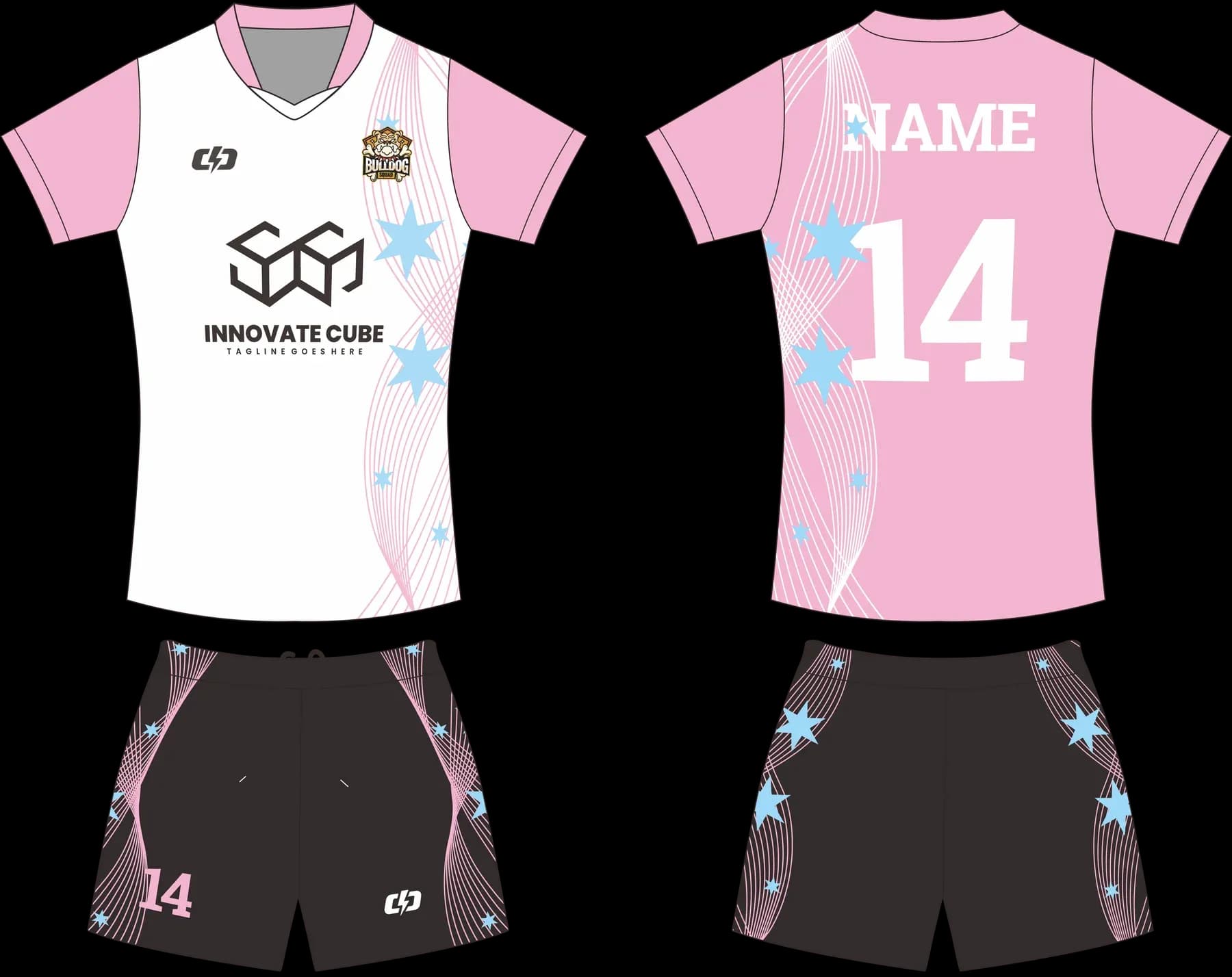Custom volleyball uniform design UP38