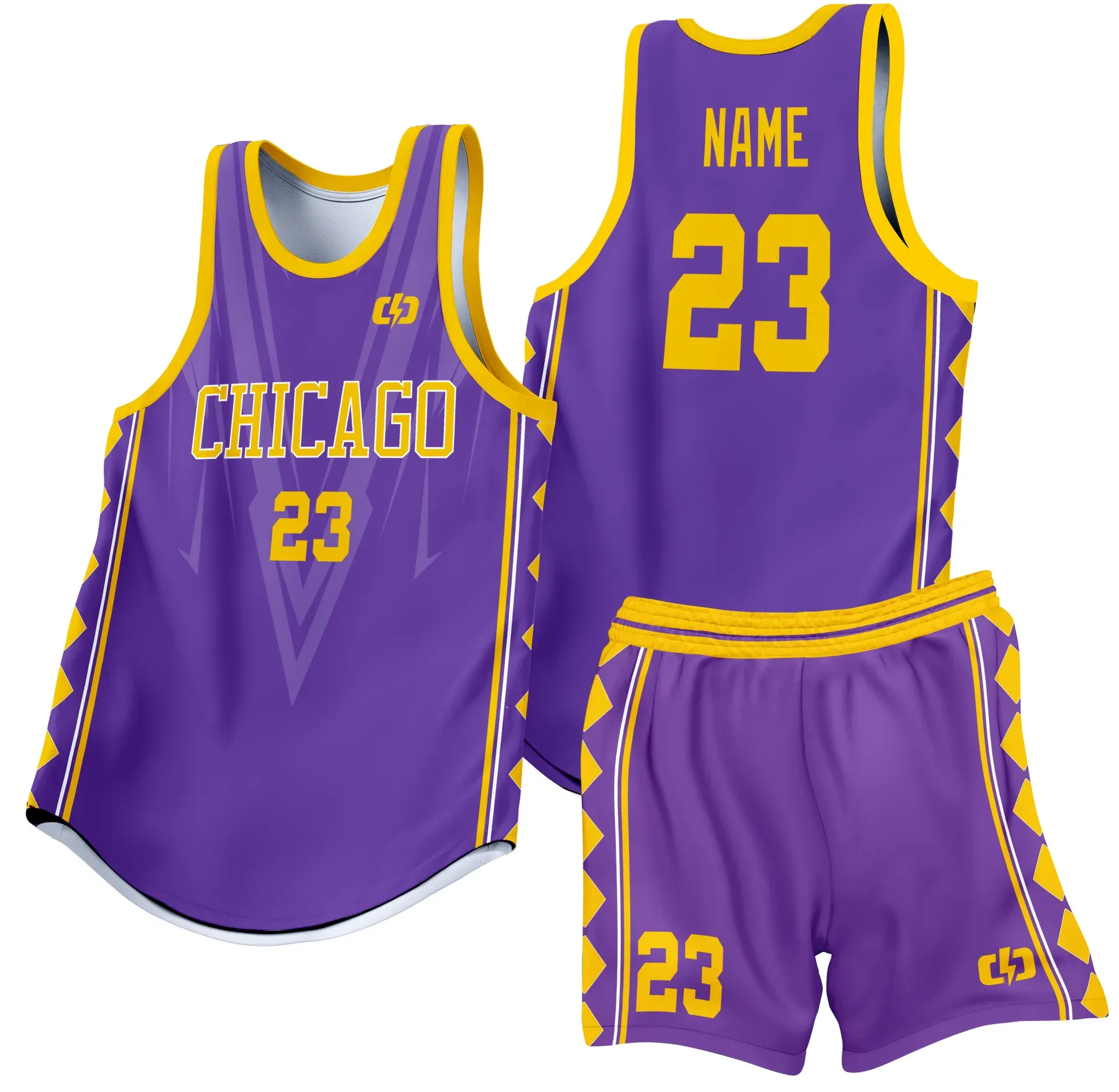 Custom basketball uniform design B37