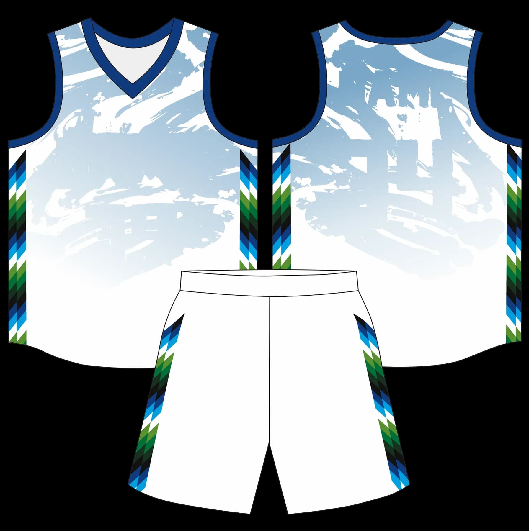 Custom basketball uniform design B93