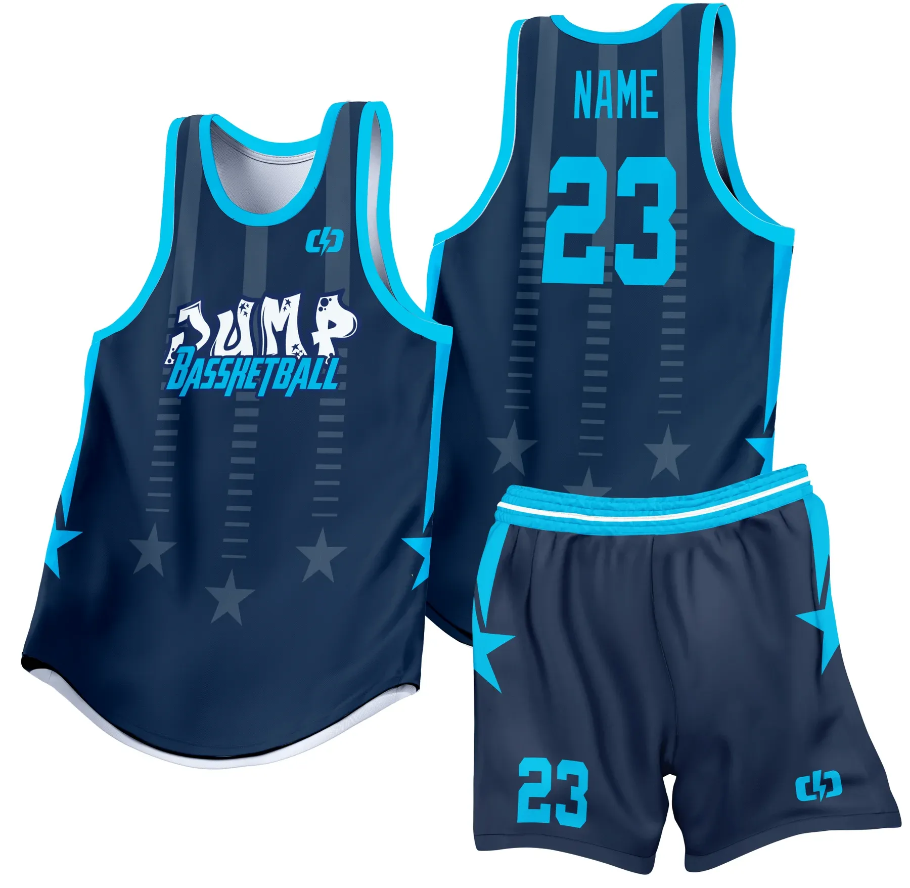 Custom basketball uniform design B38