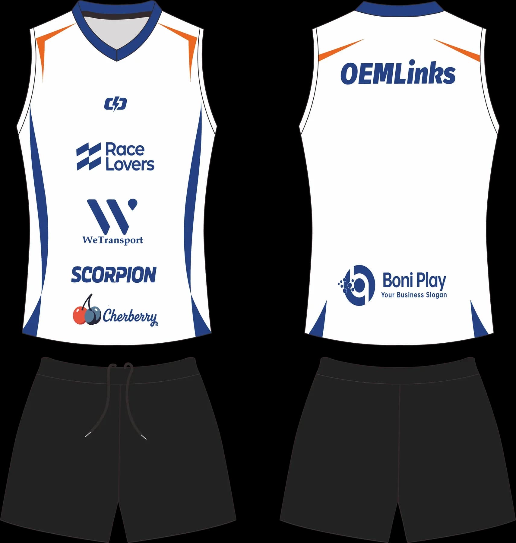 Custom volleyball uniform design UW06