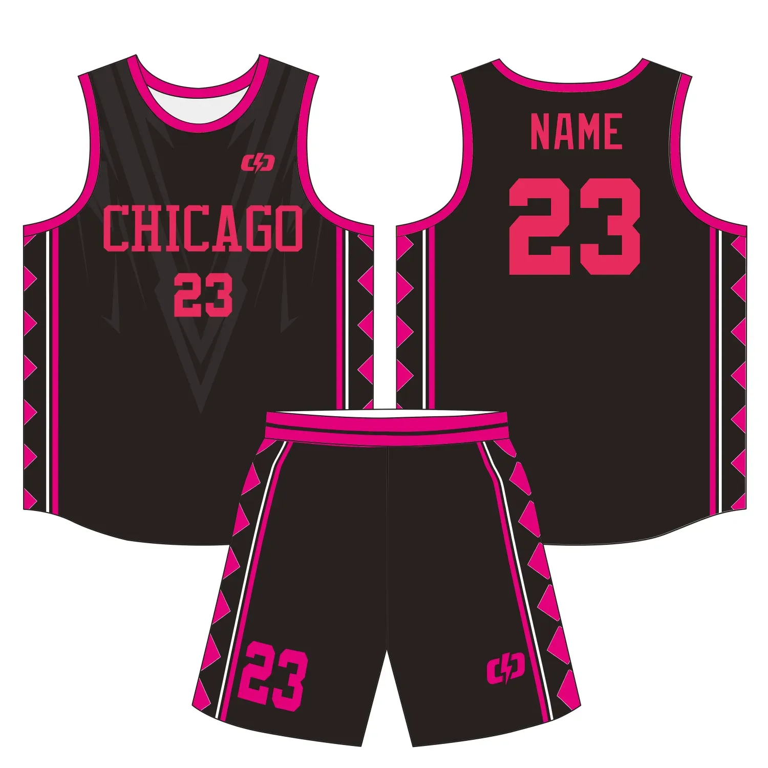Custom basketball uniform design B37