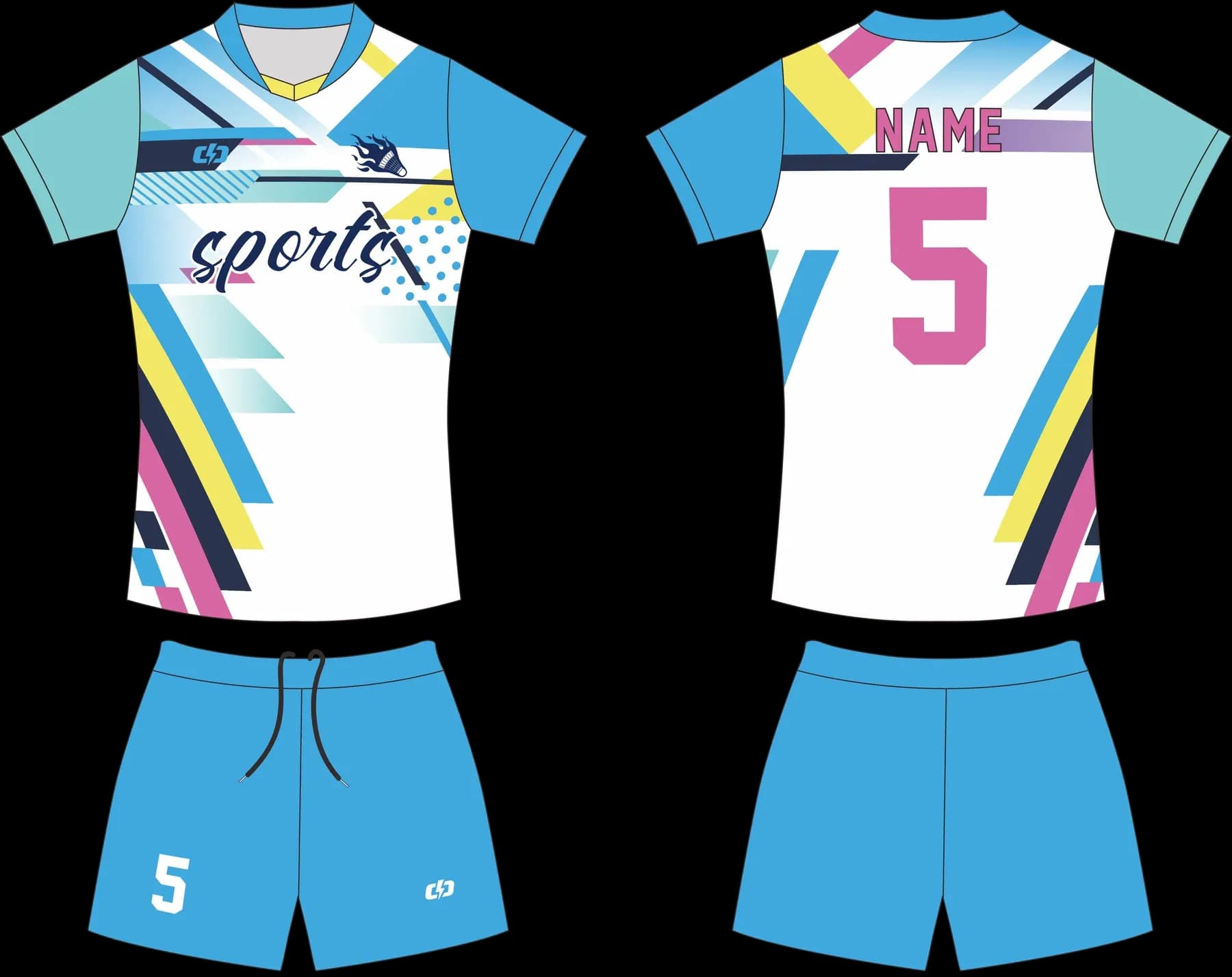 Custom volleyball uniform design UP16