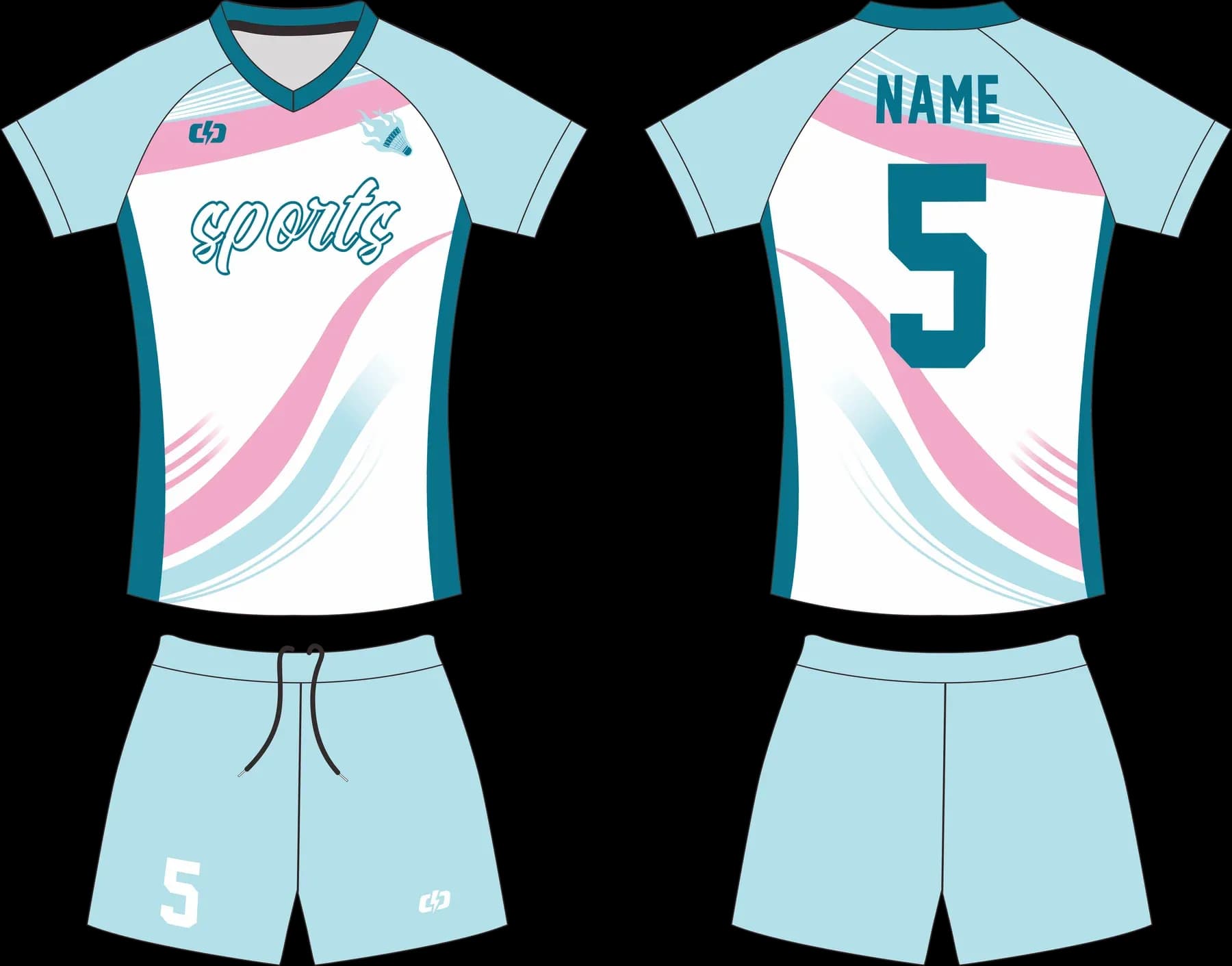 Custom volleyball uniform design UC11
