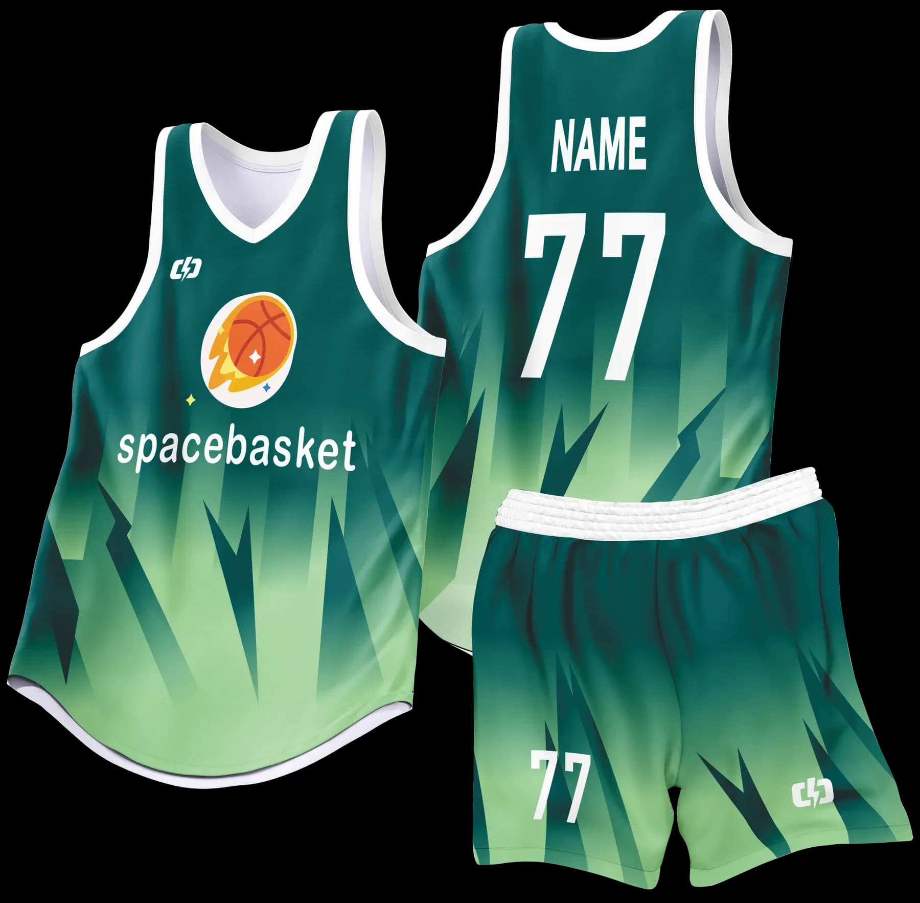 Custom basketball uniform design B94