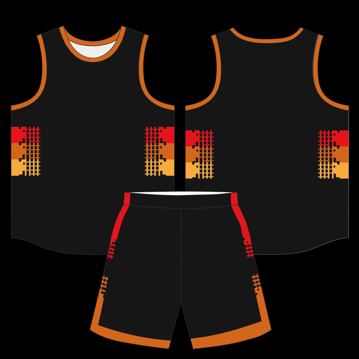 Custom basketball uniform design B66