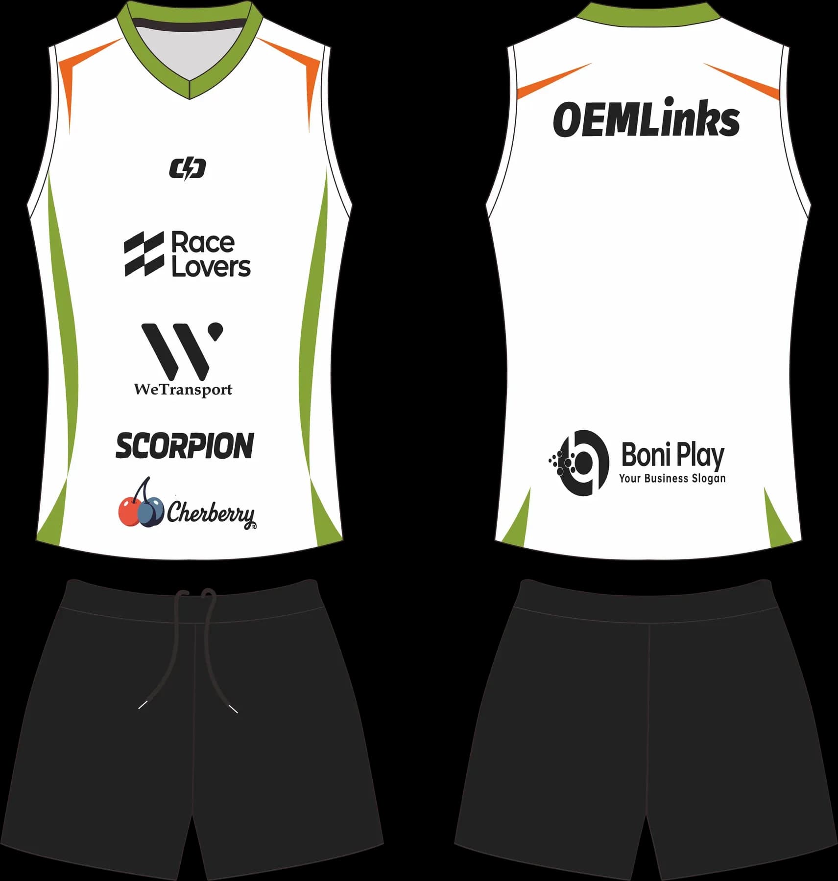 Custom volleyball uniform design UW06
