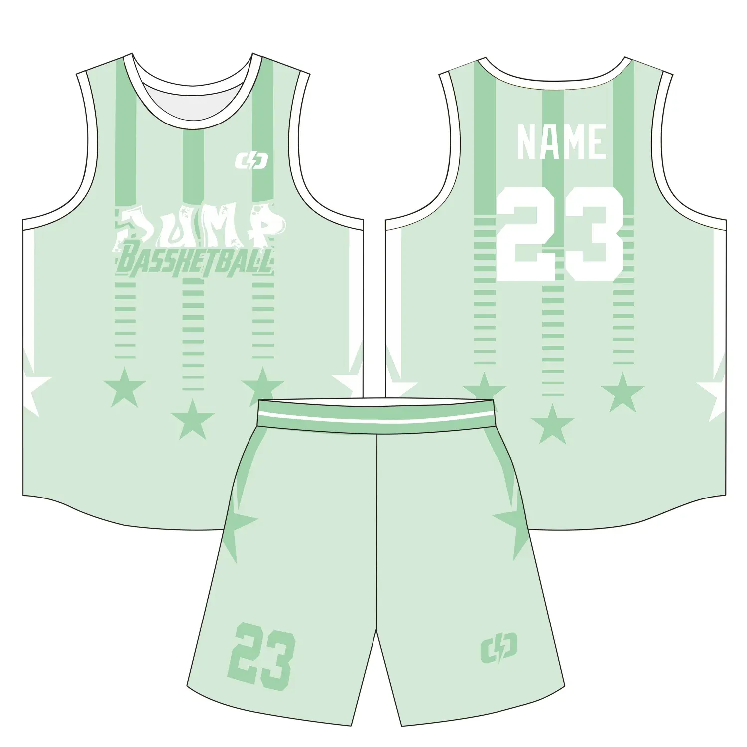 Custom basketball uniform design B38