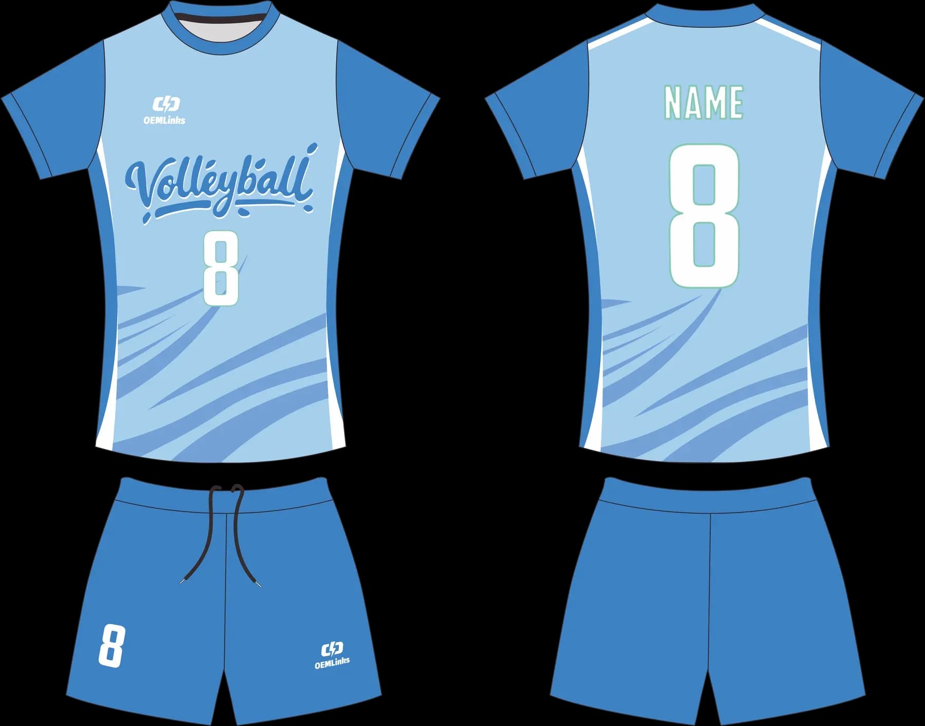 Custom volleyball uniform design UP20