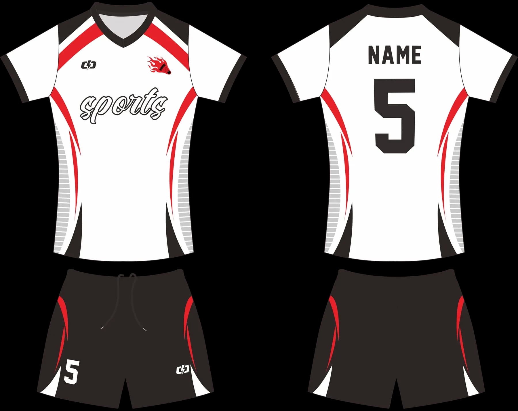 Custom volleyball uniform design UP11