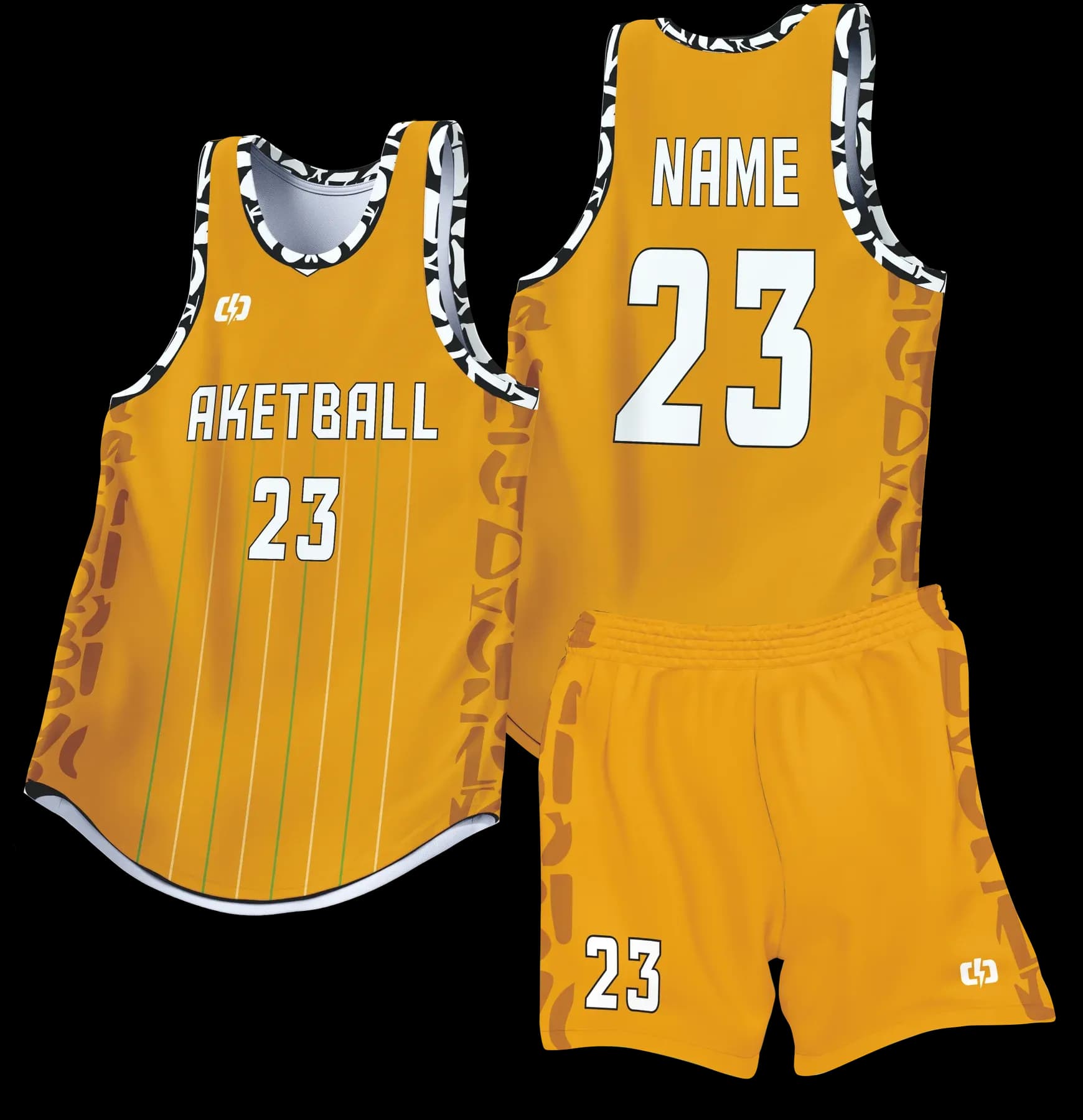 Custom basketball uniform design B63