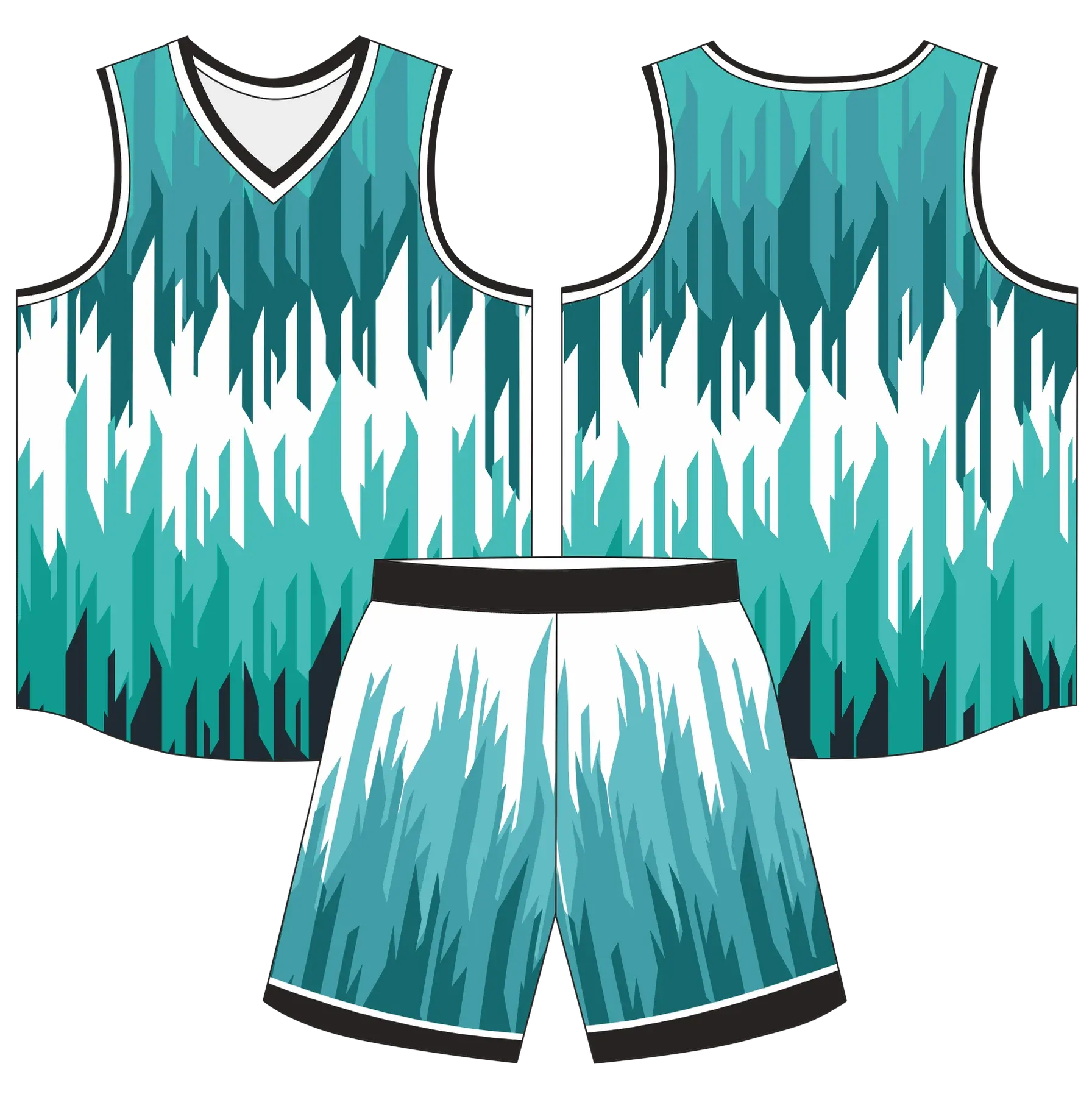 Custom basketball uniform design B89